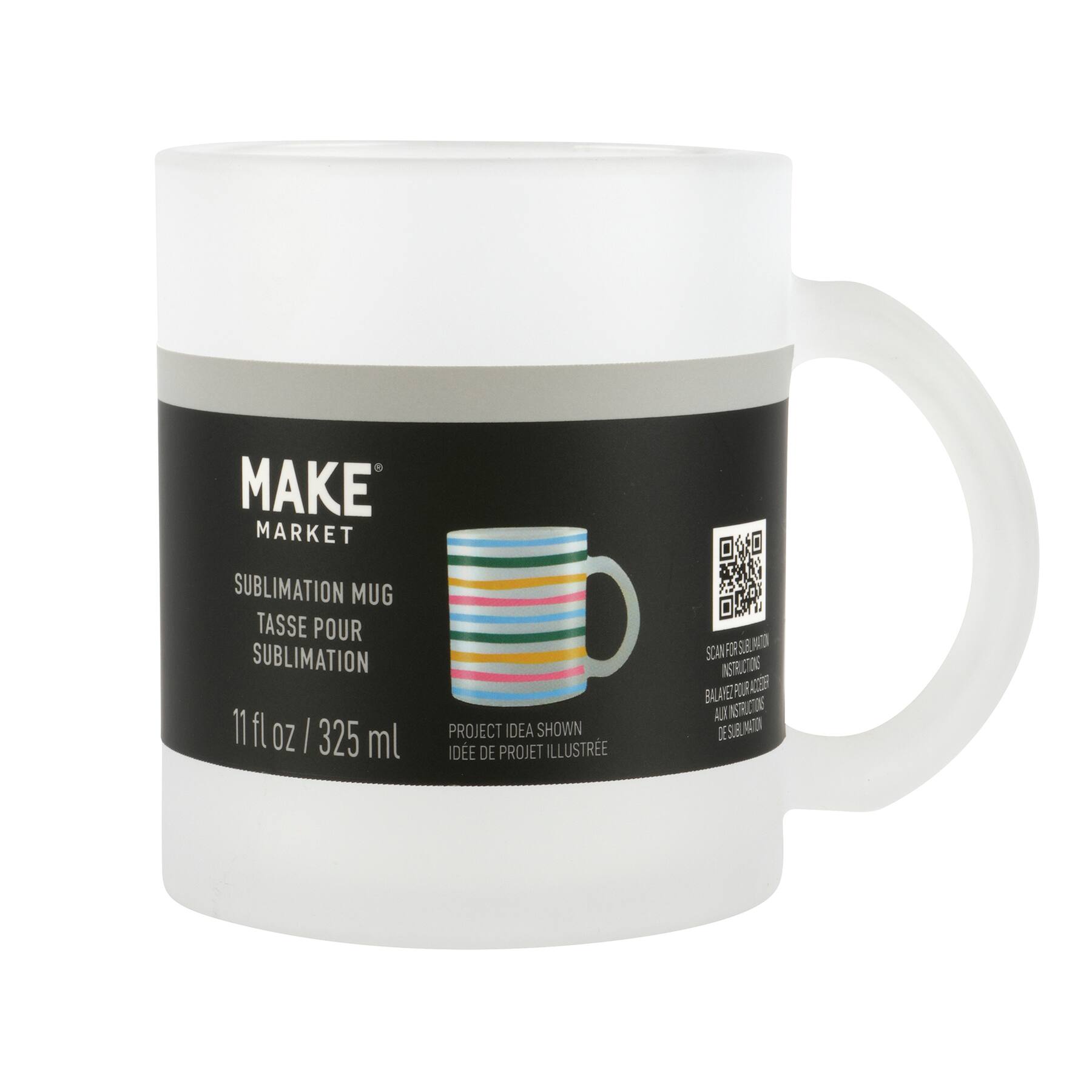 12 Pack: 11oz. Frosted Glass Sublimation Mug by Make Market®