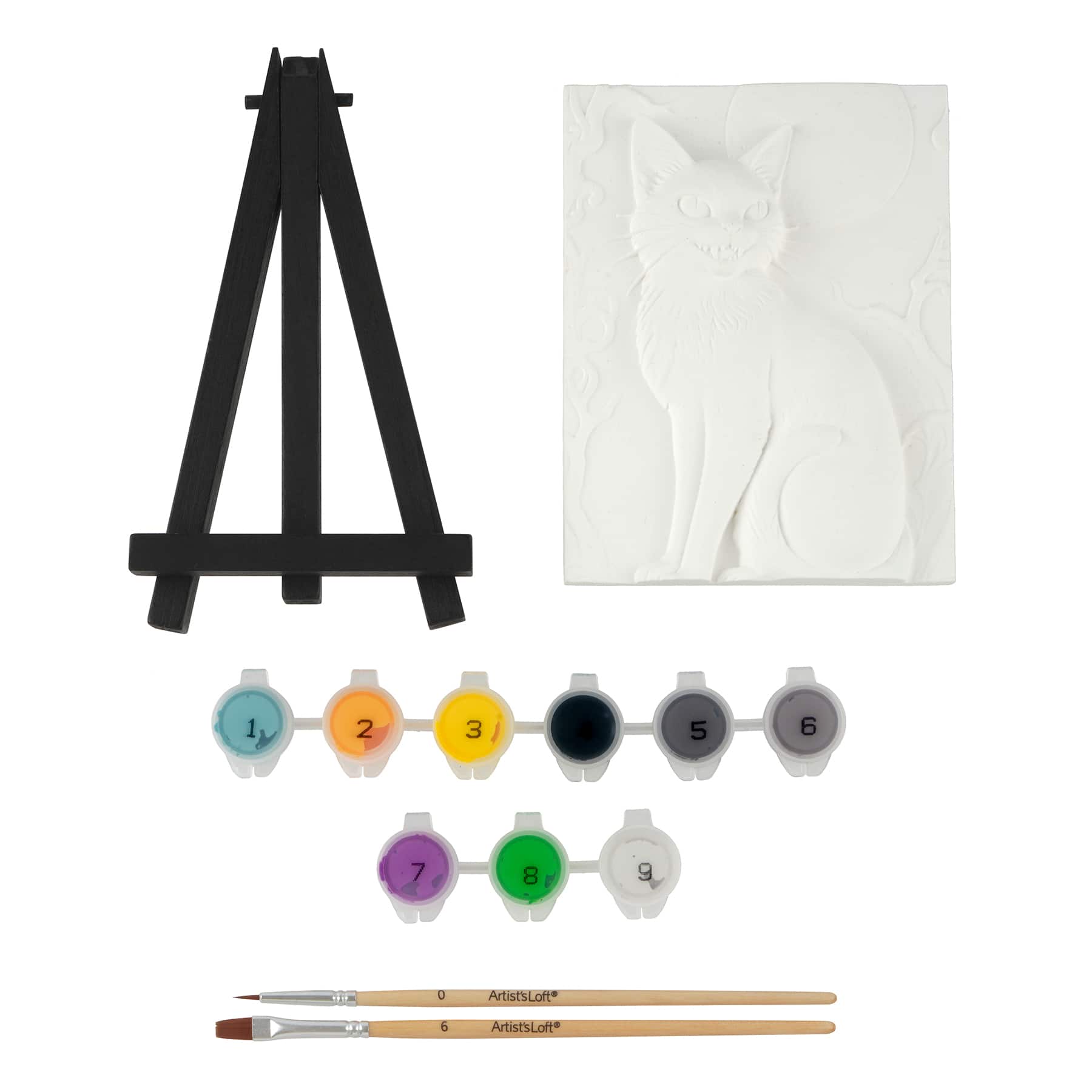 Black Cat Relief Painting Kit by Artist's Loft®