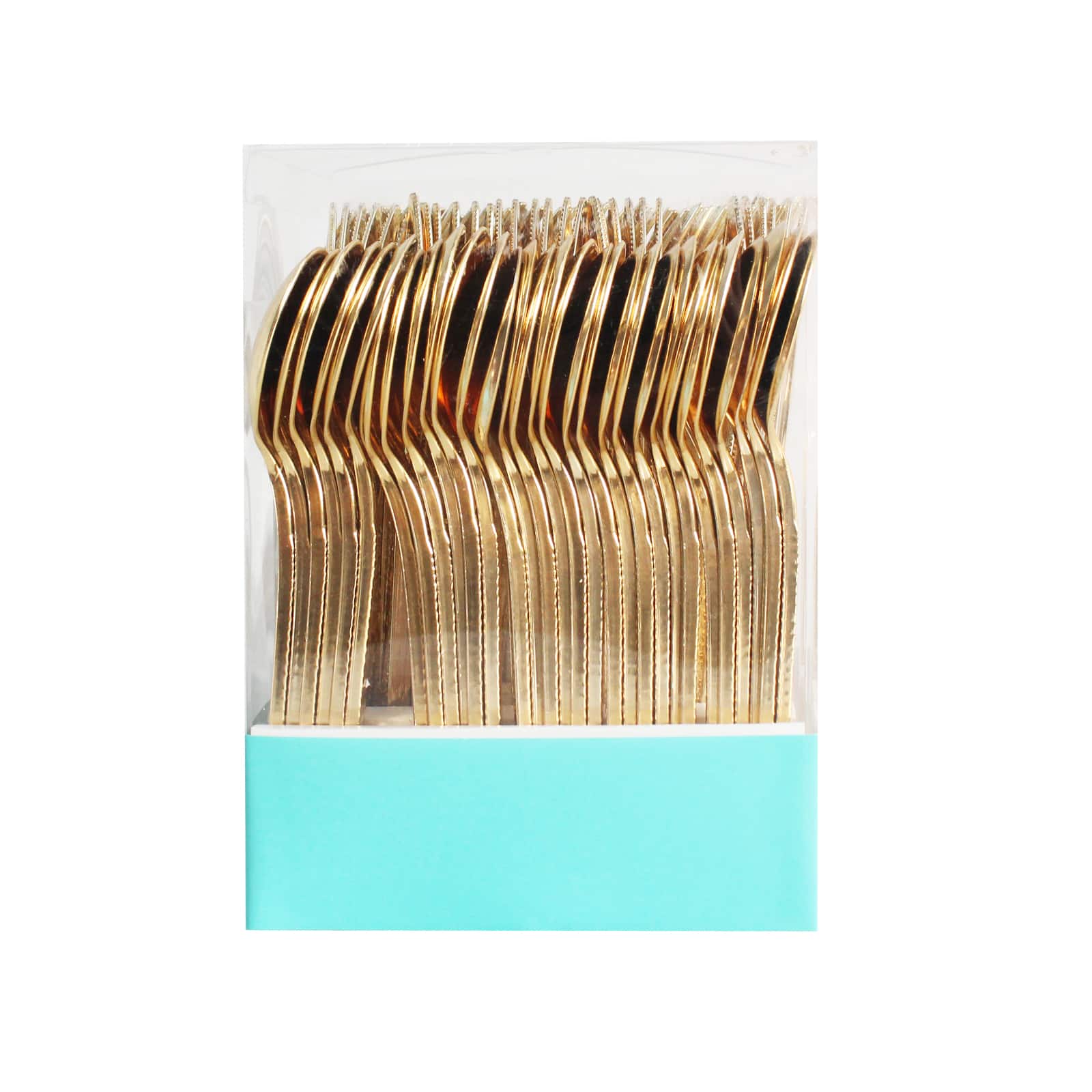 Ensemble de coutellerie en plastique doré d’aspect martelé de Celebrate It, 120 unités