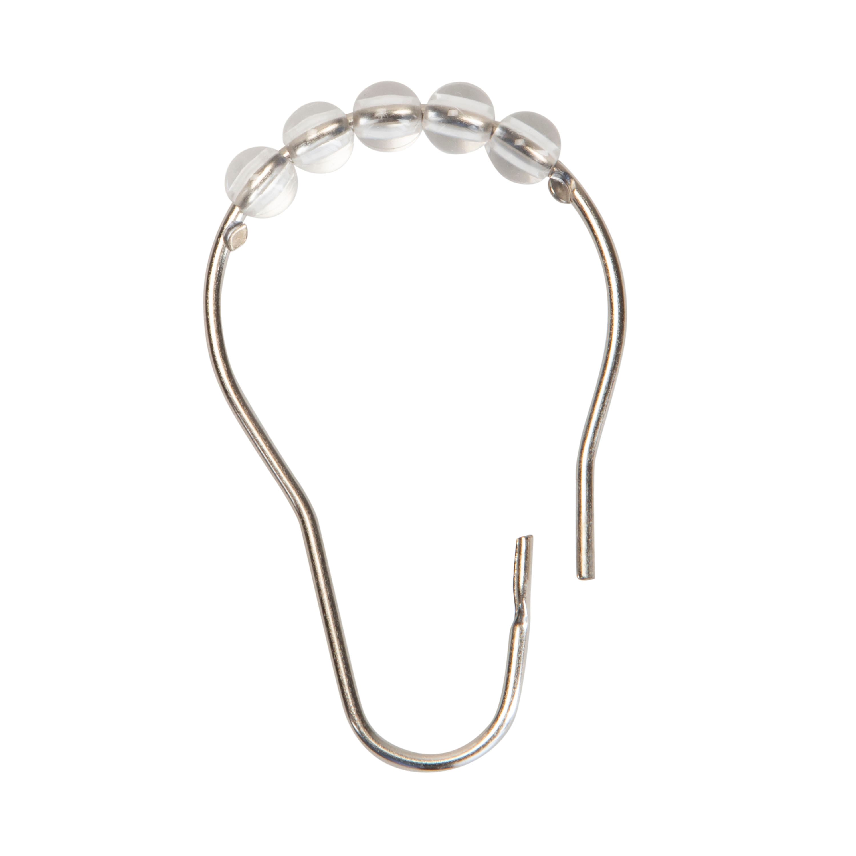 Bath Bliss Clear 12 Piece Shower Curtain Rings