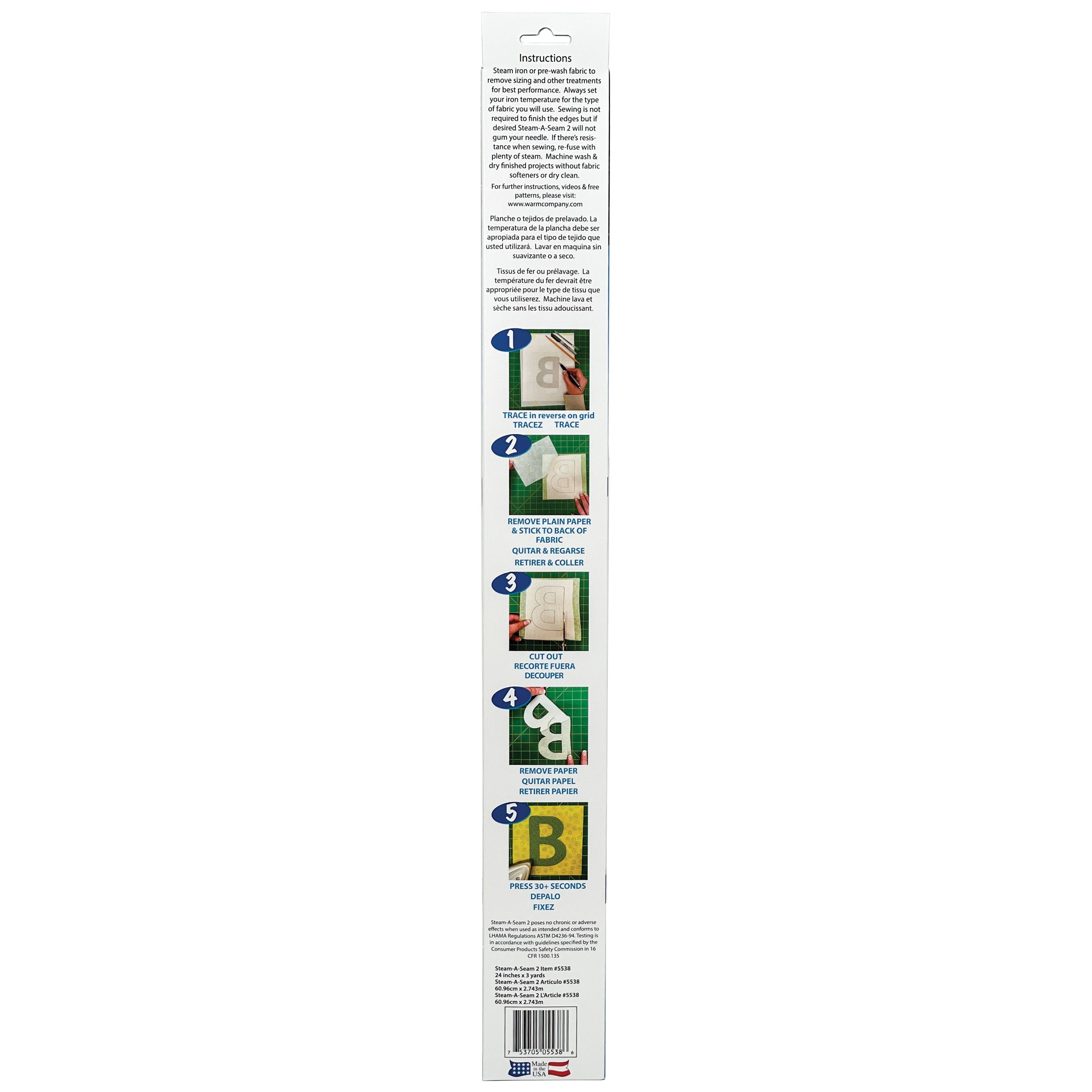 Warm Company® Steam-A-Seam 2® Fusible Web, 24" x 3yd.