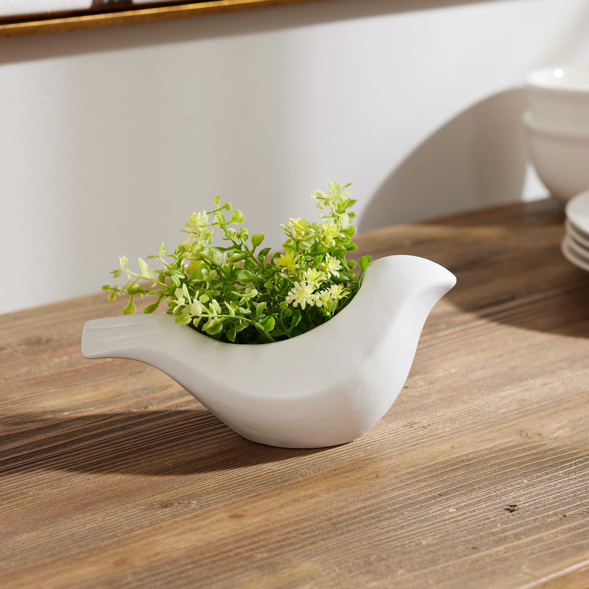 Melrose 8" Ceramic Bird Planters, 6ct.