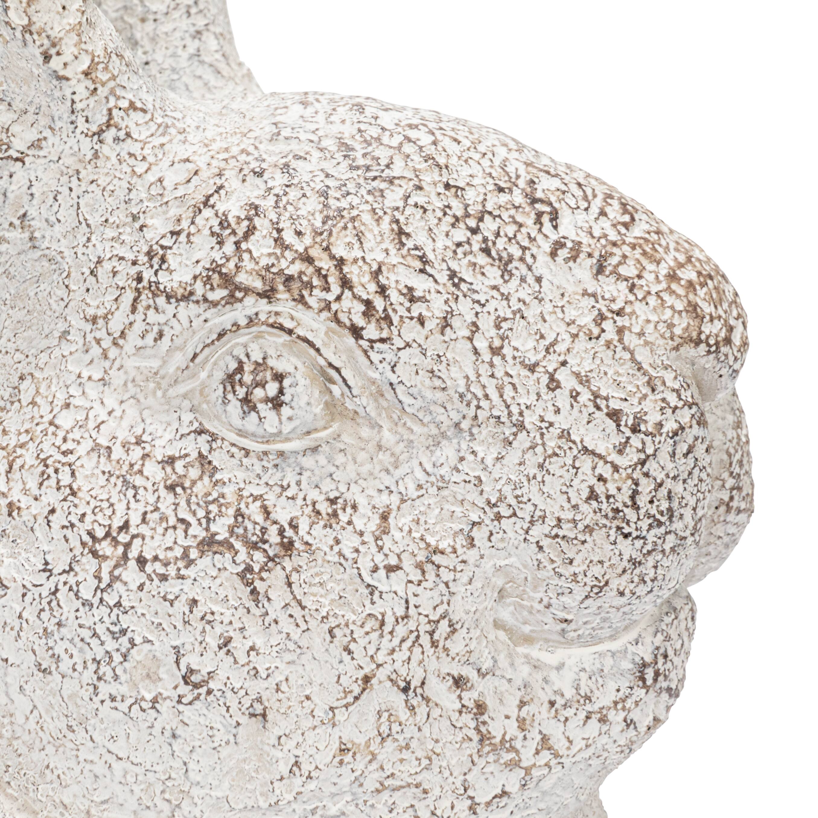 Hello Honey® 16.5" Decorative Resting Rabbit with Birds Figurine