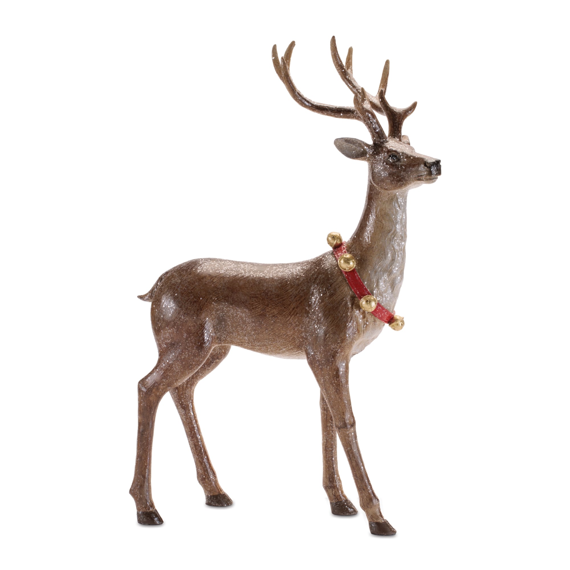 Melrose Glittered Deer Figurines Set
