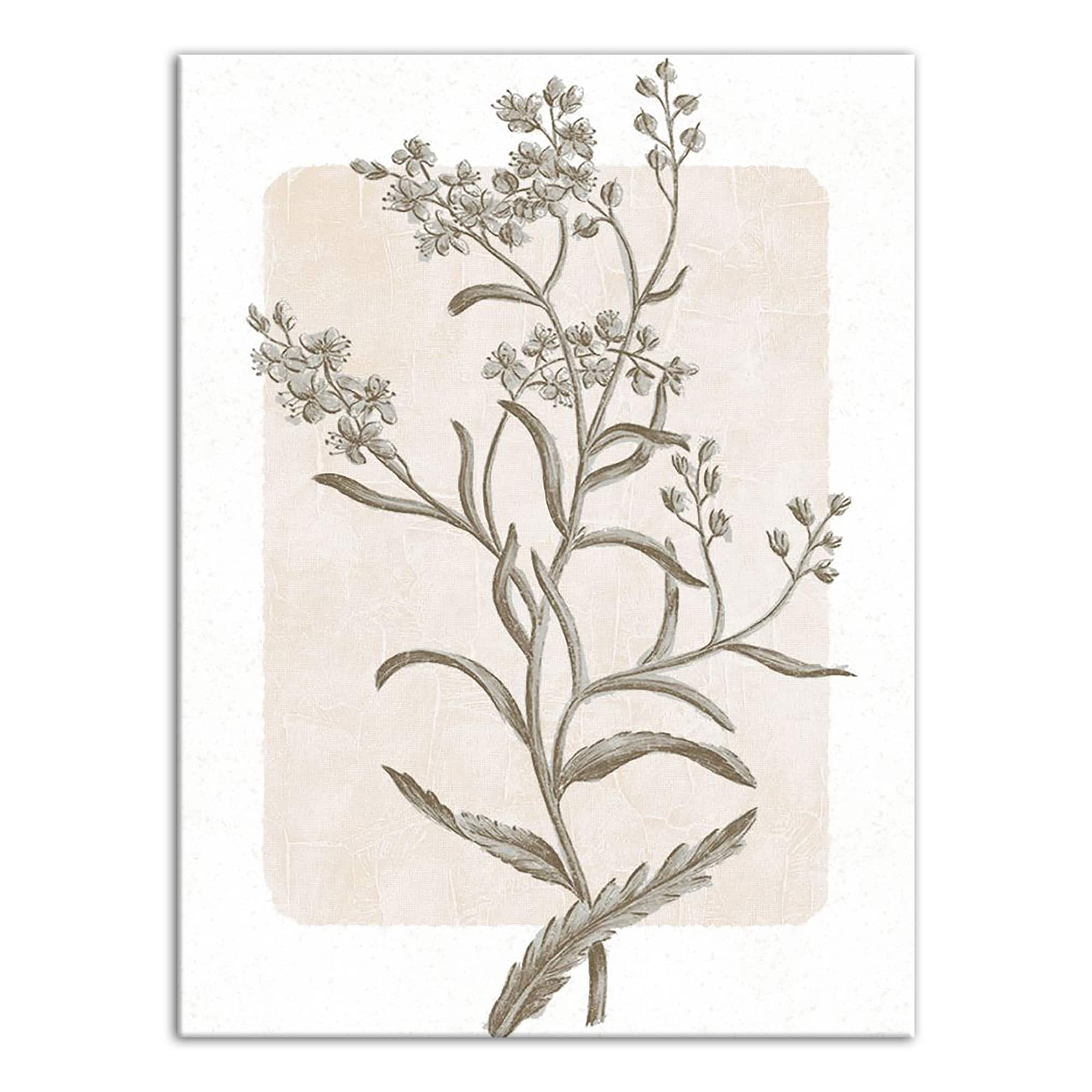 Simple Floral Still I 20" x 24" Canvas Wall Art