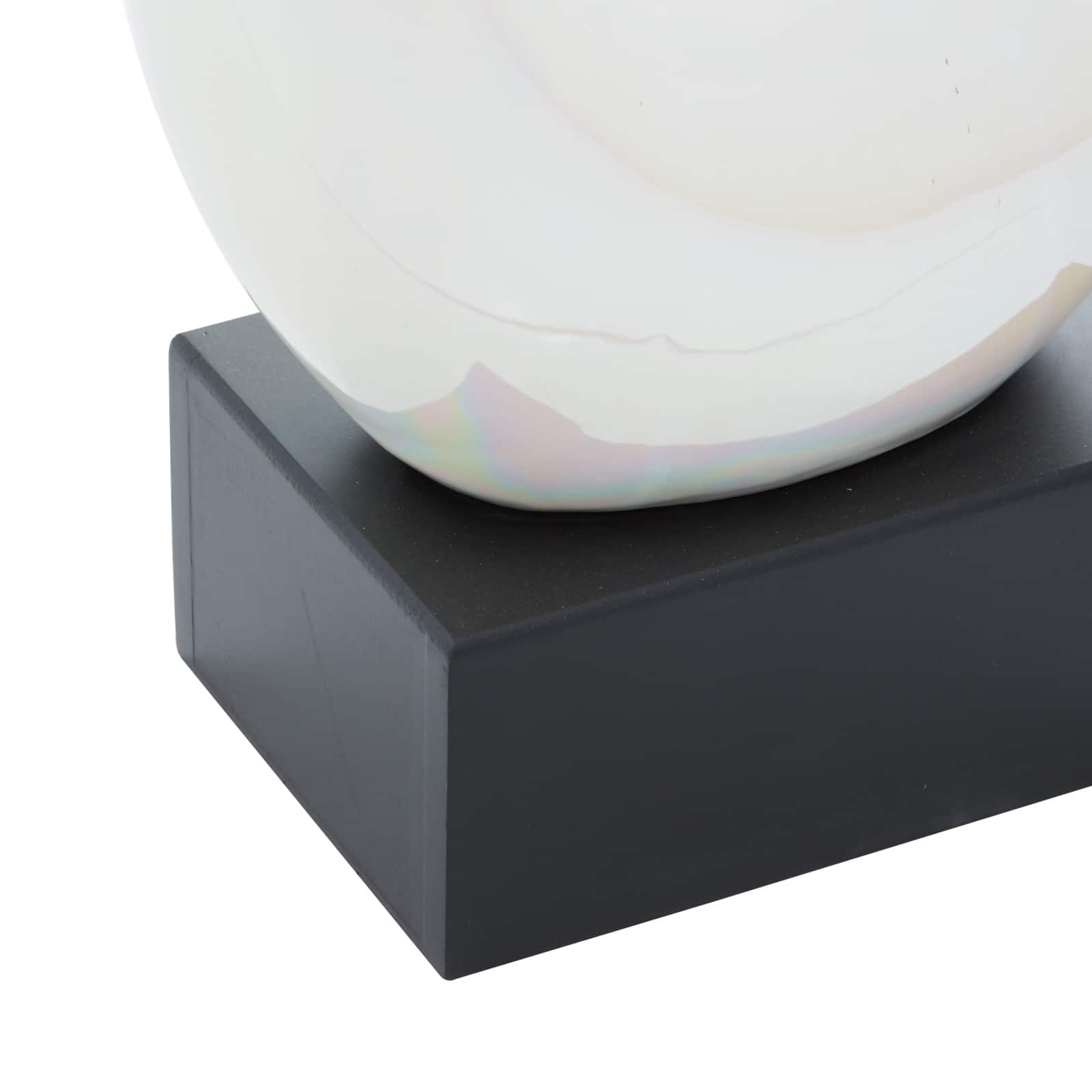 21" White Porcelain Abstract Sculpture