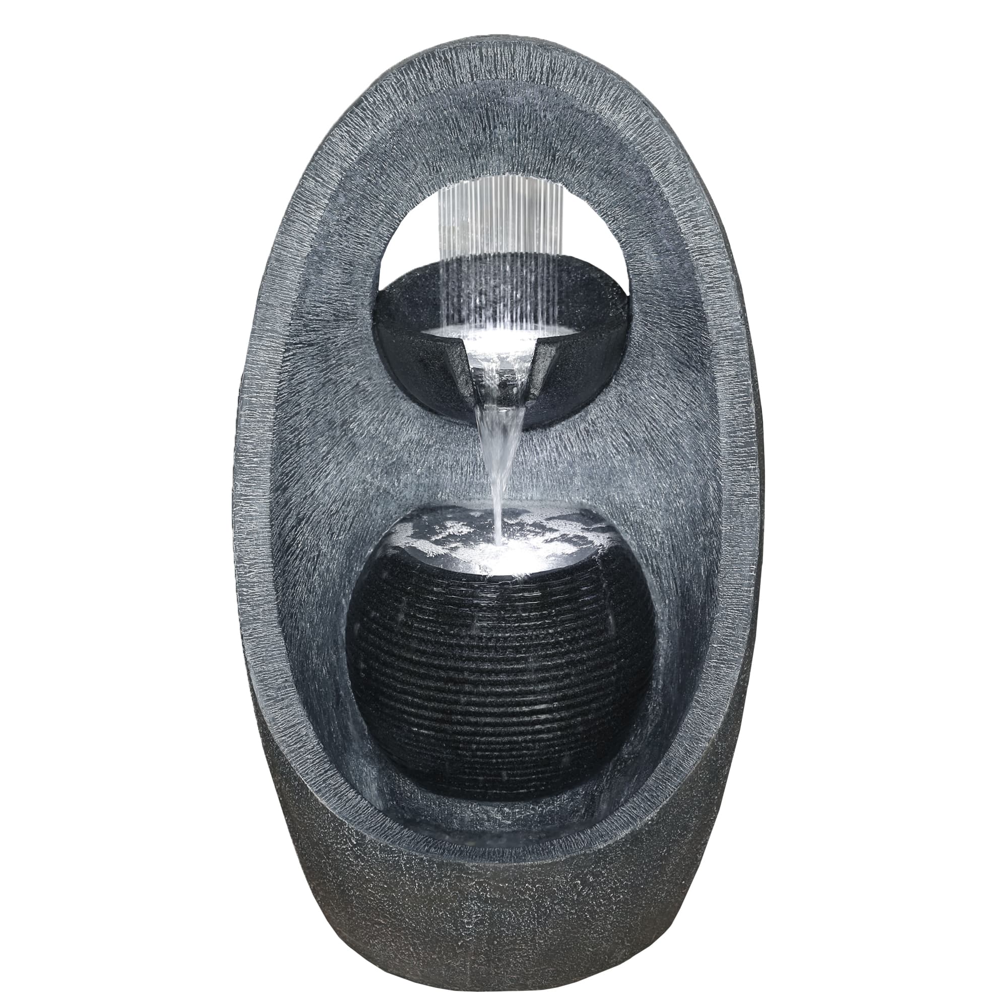 30" LED Modern Style Outdoor Garden Water Fountain By Northlight in Gray | 30" x 13" x 18" | Michaels®
