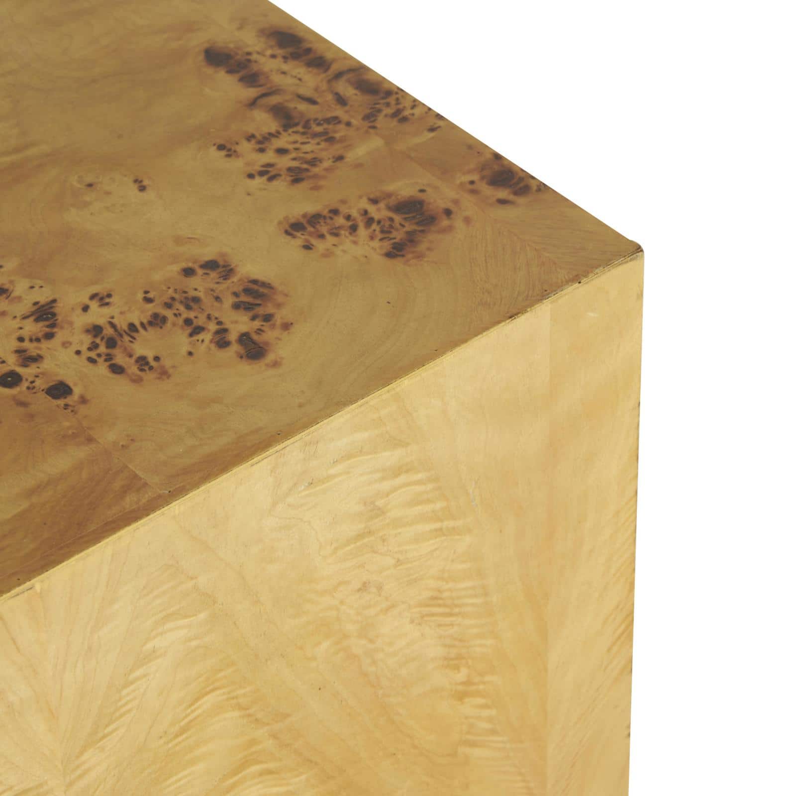 12" x 20" Brown Wood Square Accent Table