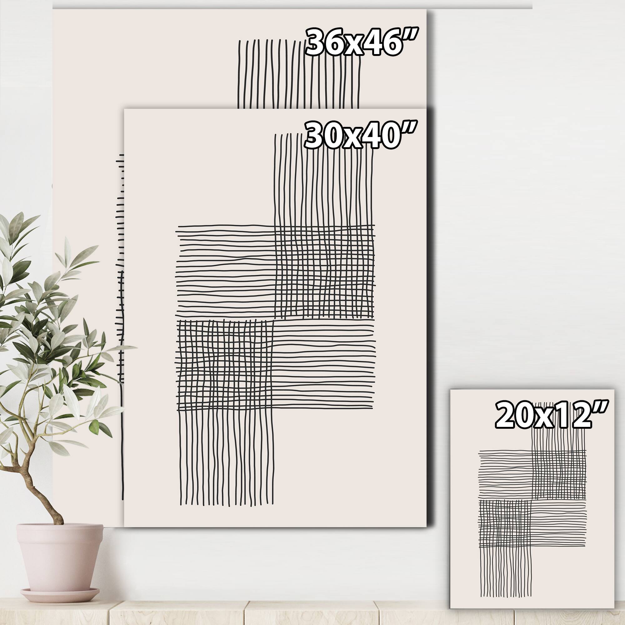Designart - Minimal Geometric Compostions Of Elementary Forms XIX