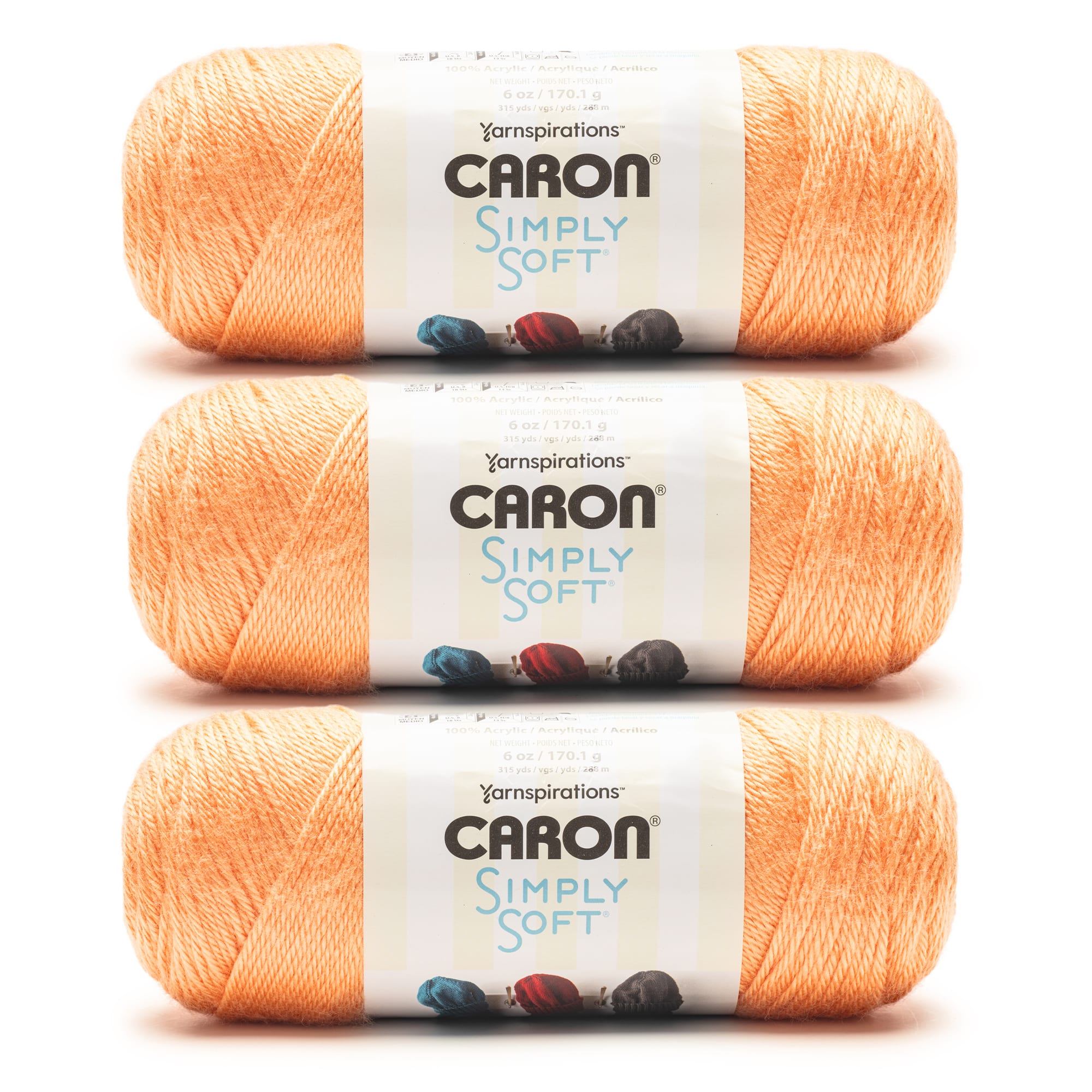 3 Pack Caron® Simply Soft™ Yarn