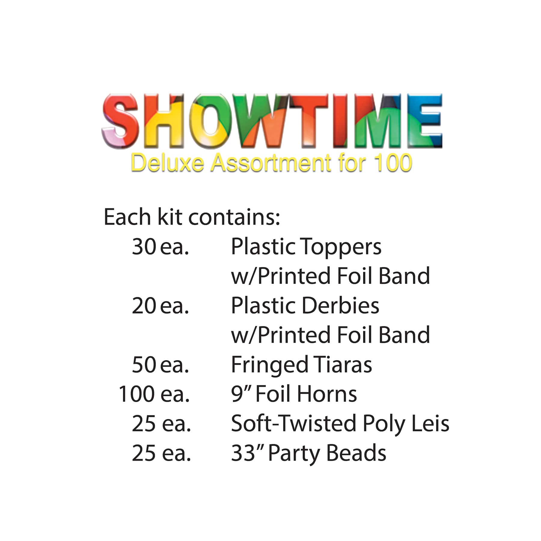 Beistle New Year Showtime Deluxe Accessory Kit