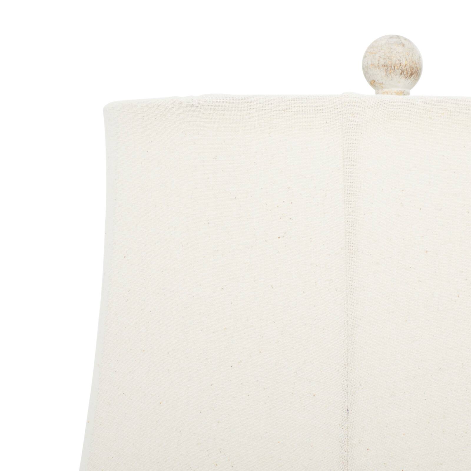 28" White Polystone French Country Table Lamps, 2ct.