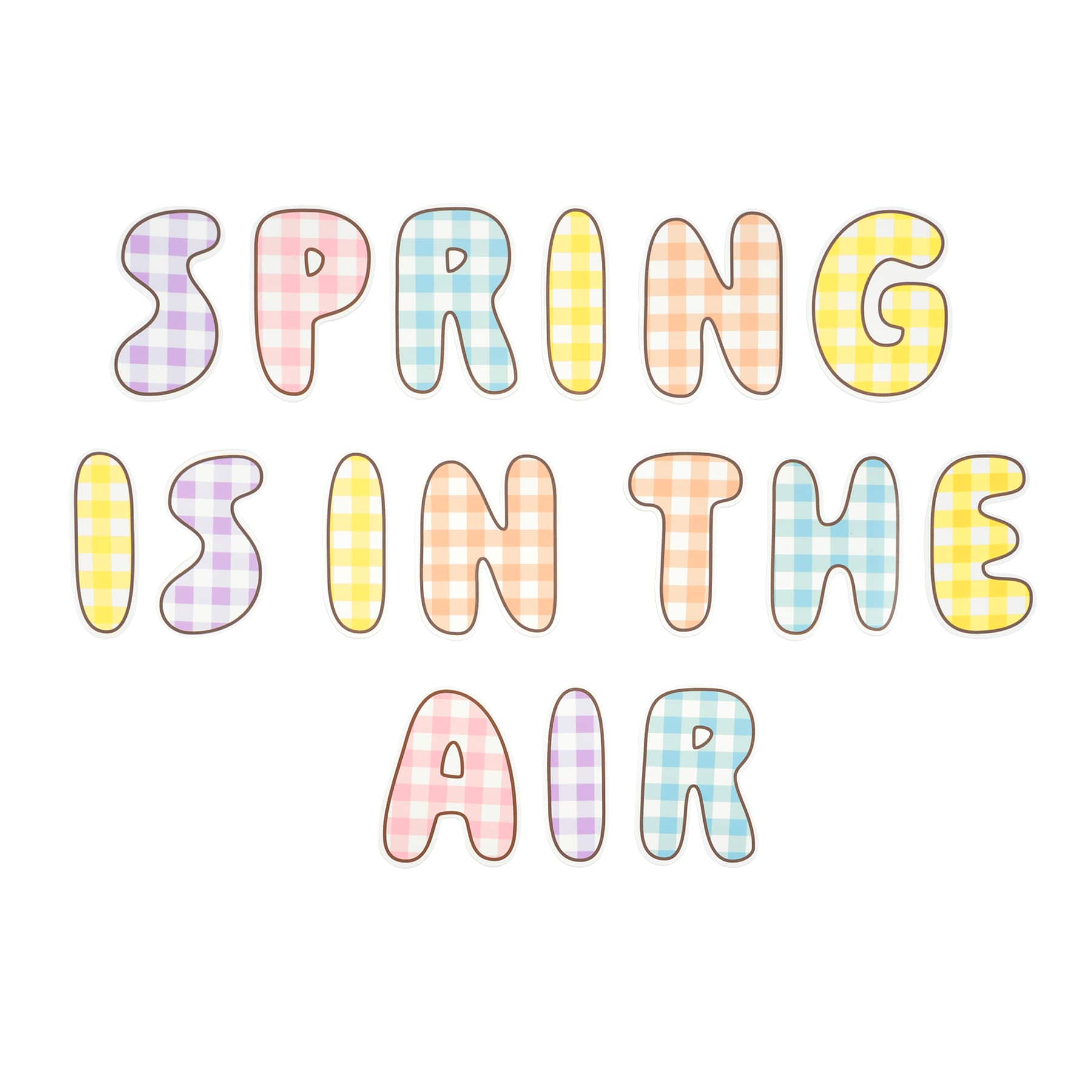 Class Rules! Spring Gingham Die Cut Classroom Accents by B2C™