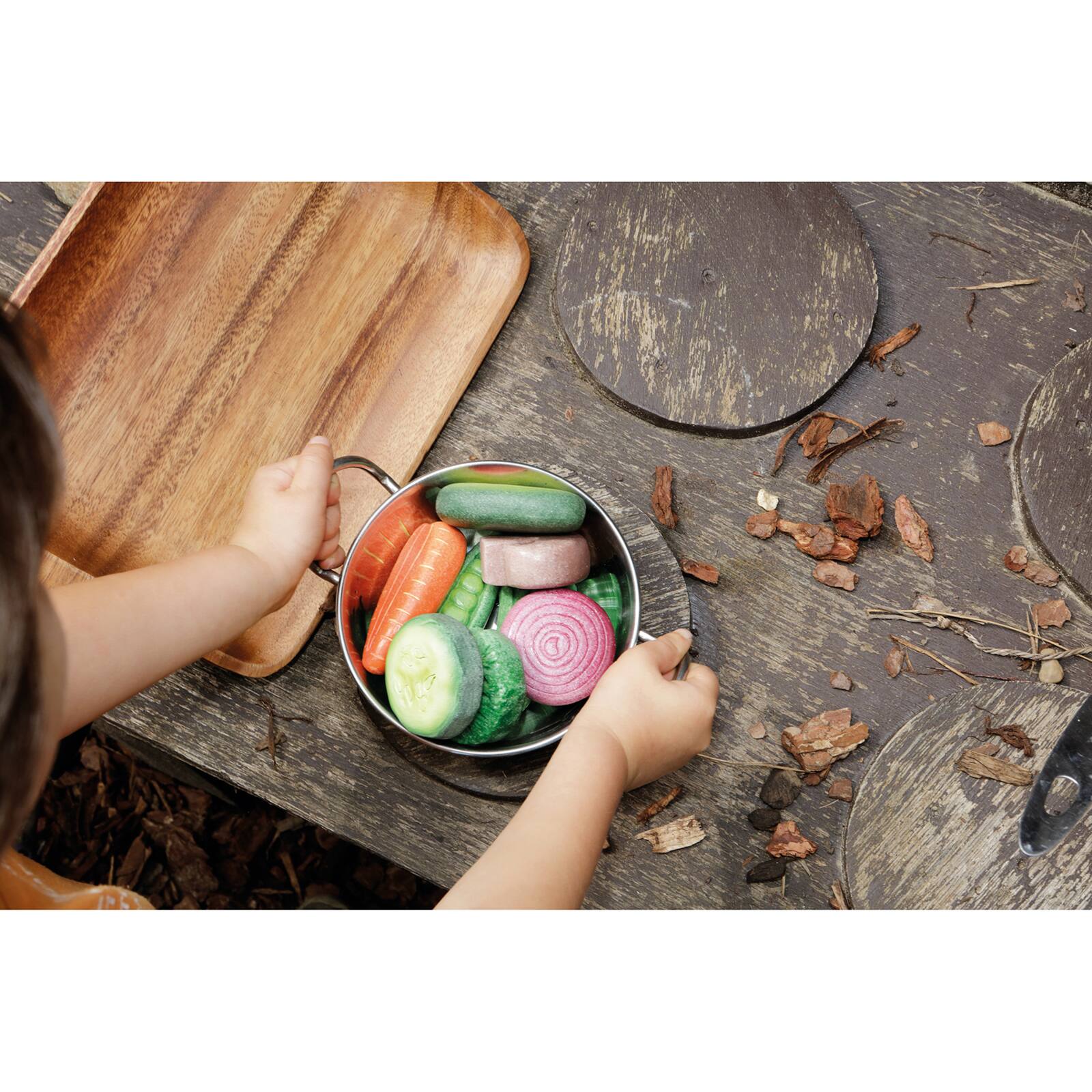 Yellow Door Vegetable Sensory Play Stones Set