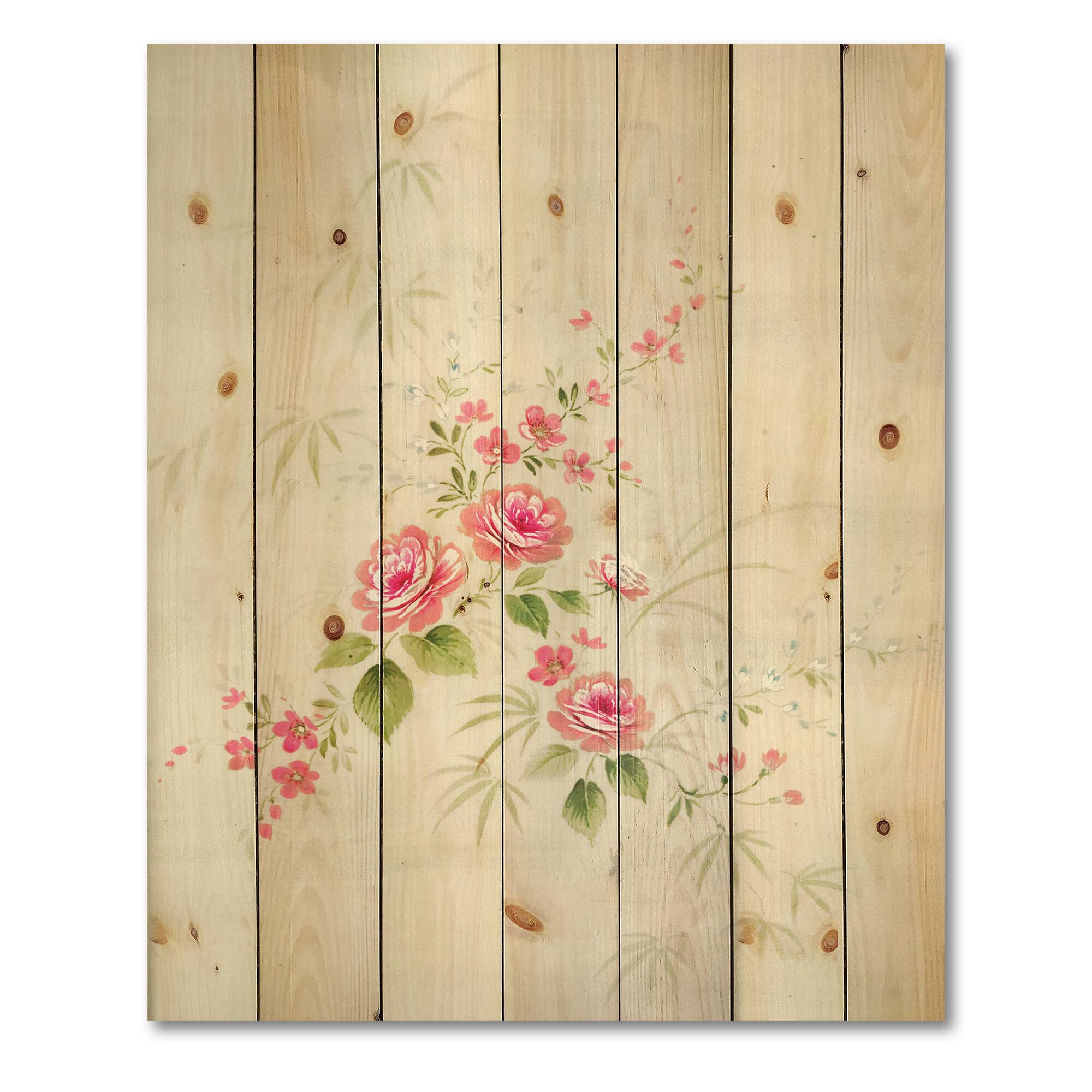 Designart - Retro Drawing of Flowers II