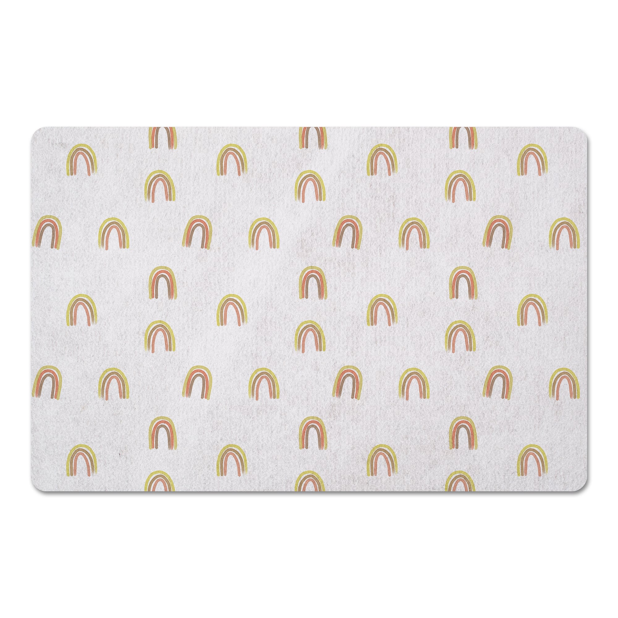 Random Rainbow Pattern 27" x 18" Floor Mat