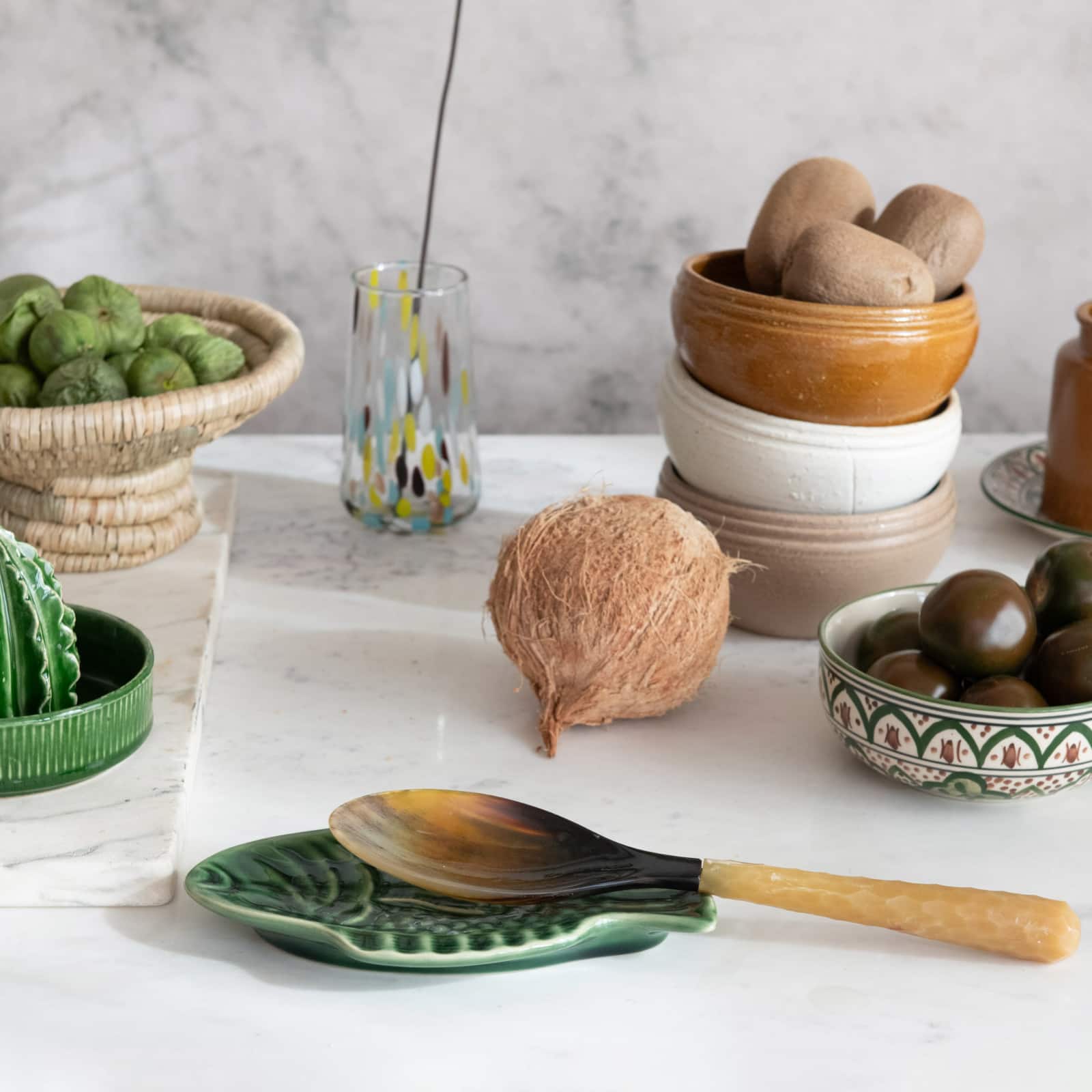 Hello Honey® 8.5" Maritime Fish Shape Stoneware Dish Set