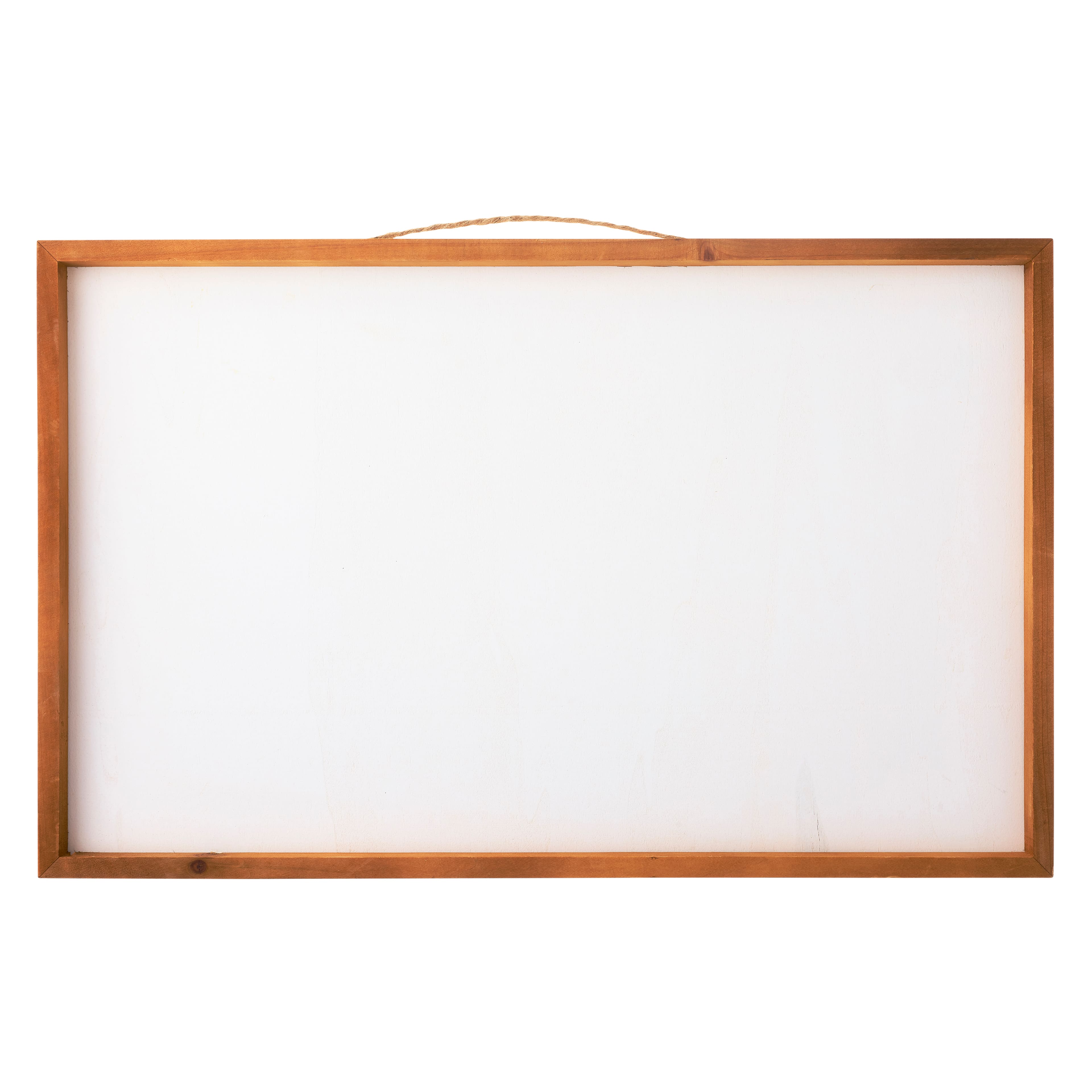 27" Unfinished Plaque with Brown Frame by Make Market®