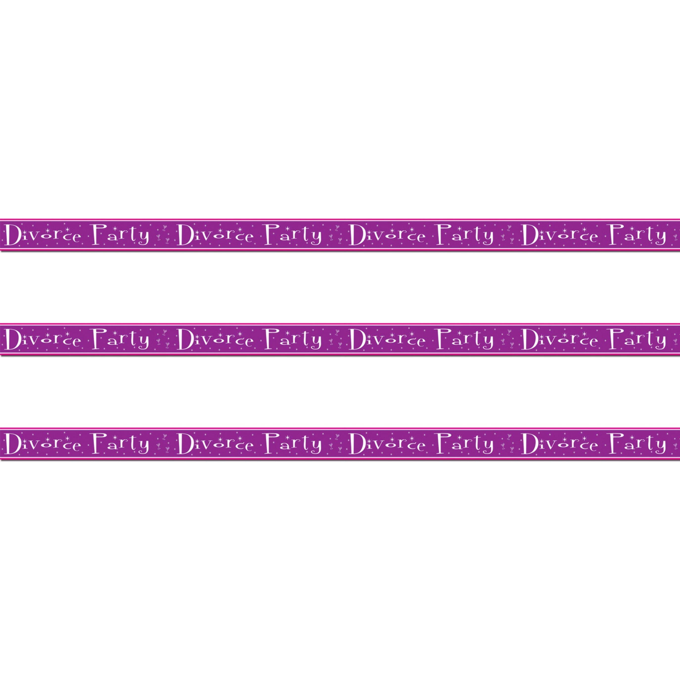 Beistle 20ft. Purple Divorce Party Tape, 3ct.