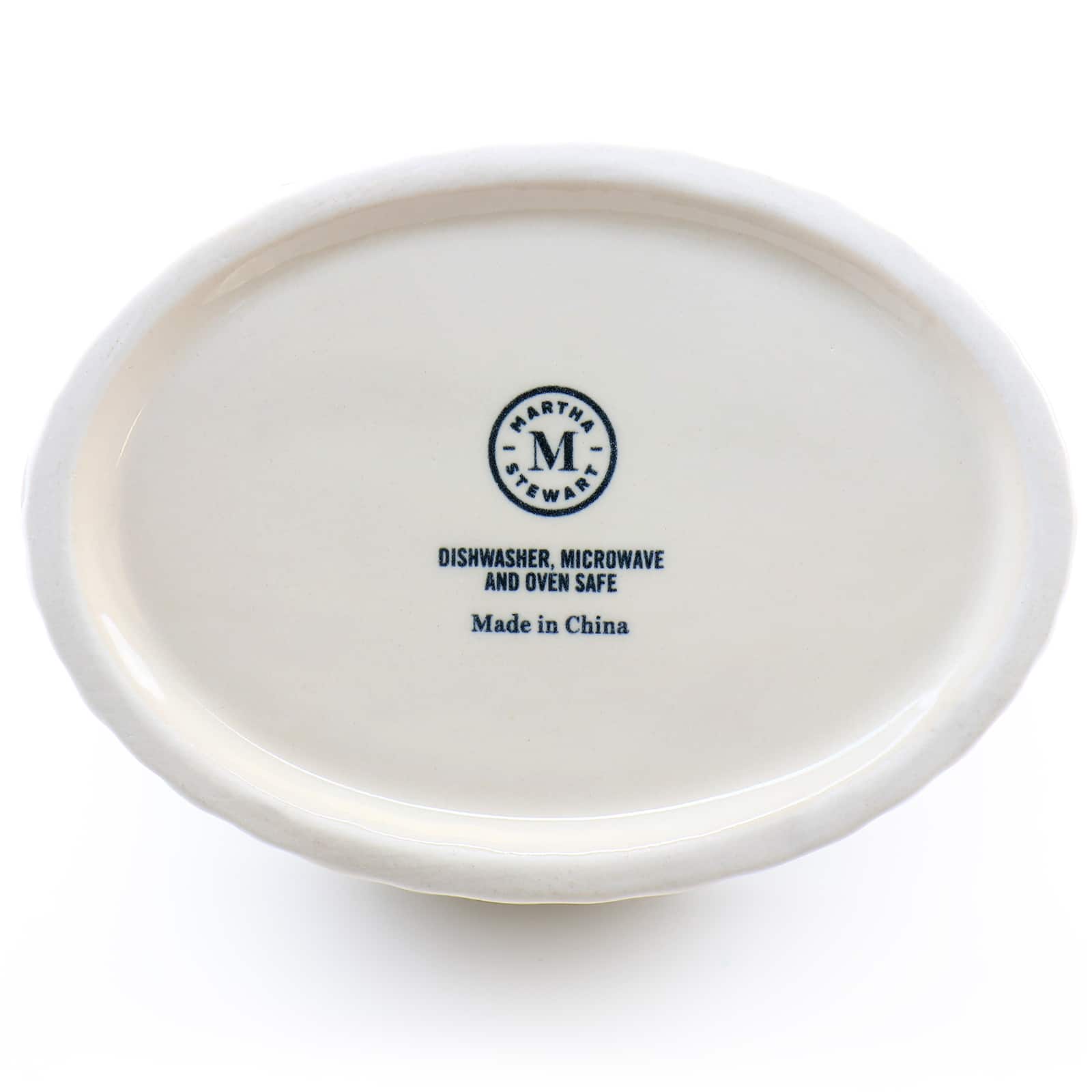 Martha Stewart 6" Cream Ceramic Rooster Baker
