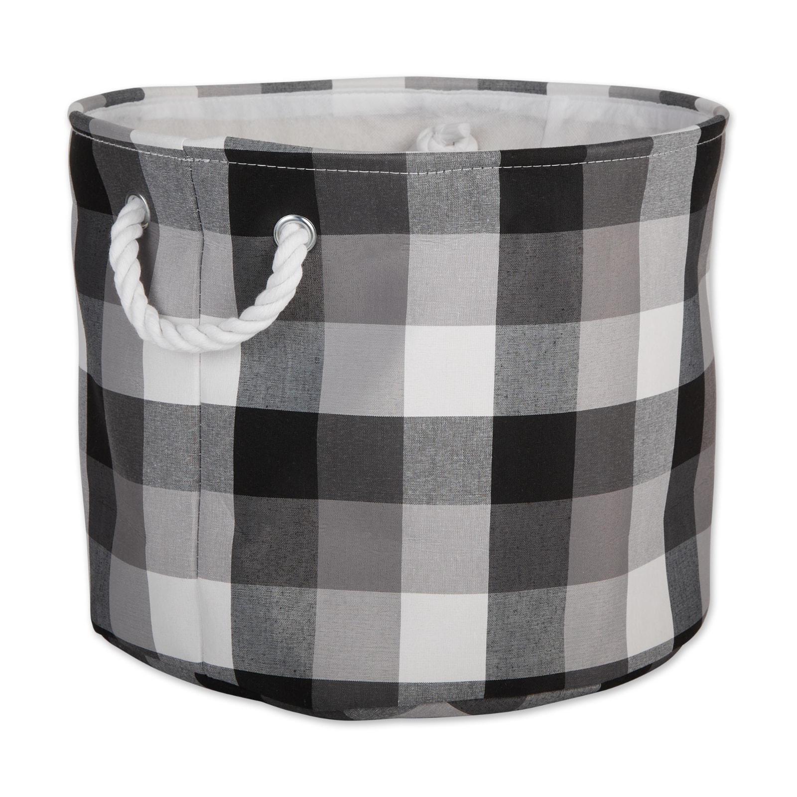 DII® 12" Round Tri-Color Fabric Bin
