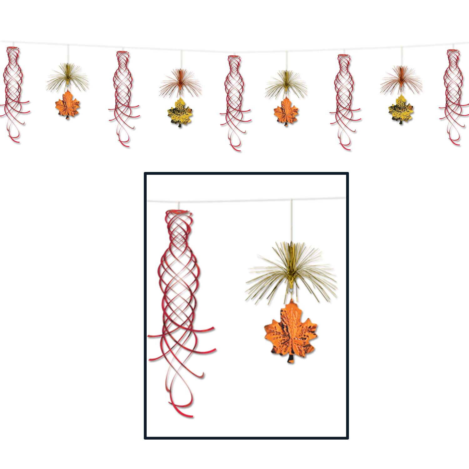 Beistle 10ft. Leaf Shimmer Garlands, 2ct.