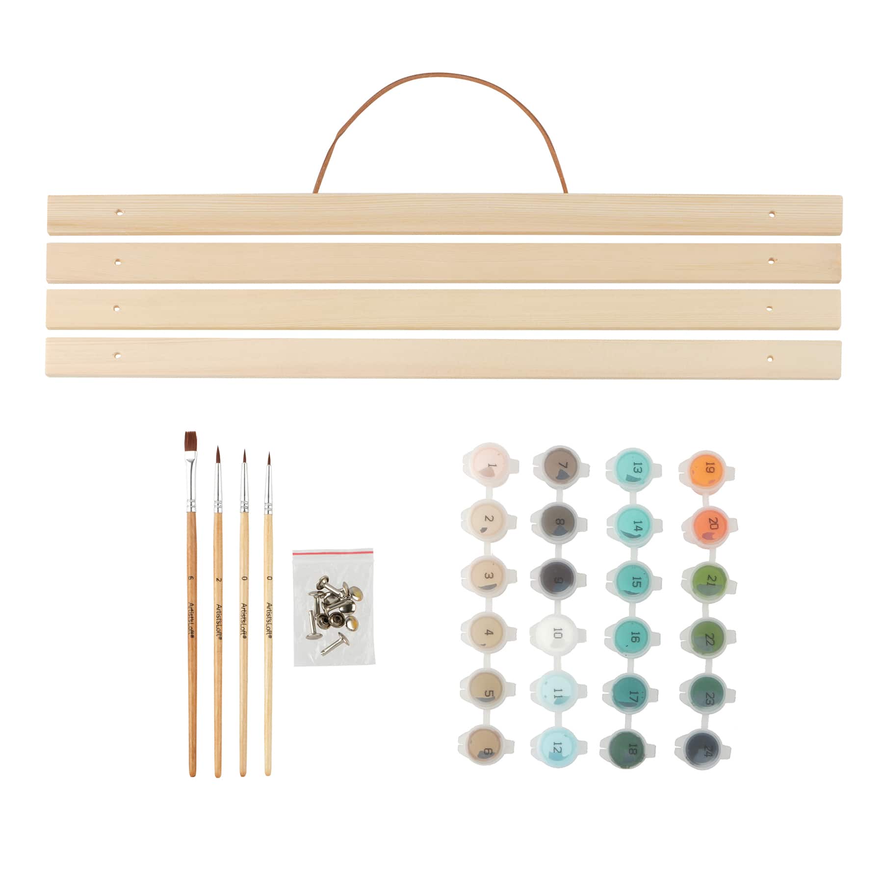 16" x 20" Mediterranean Coast Paint-by-Number Kit with Wood Display Hanger by Artist's Loft®