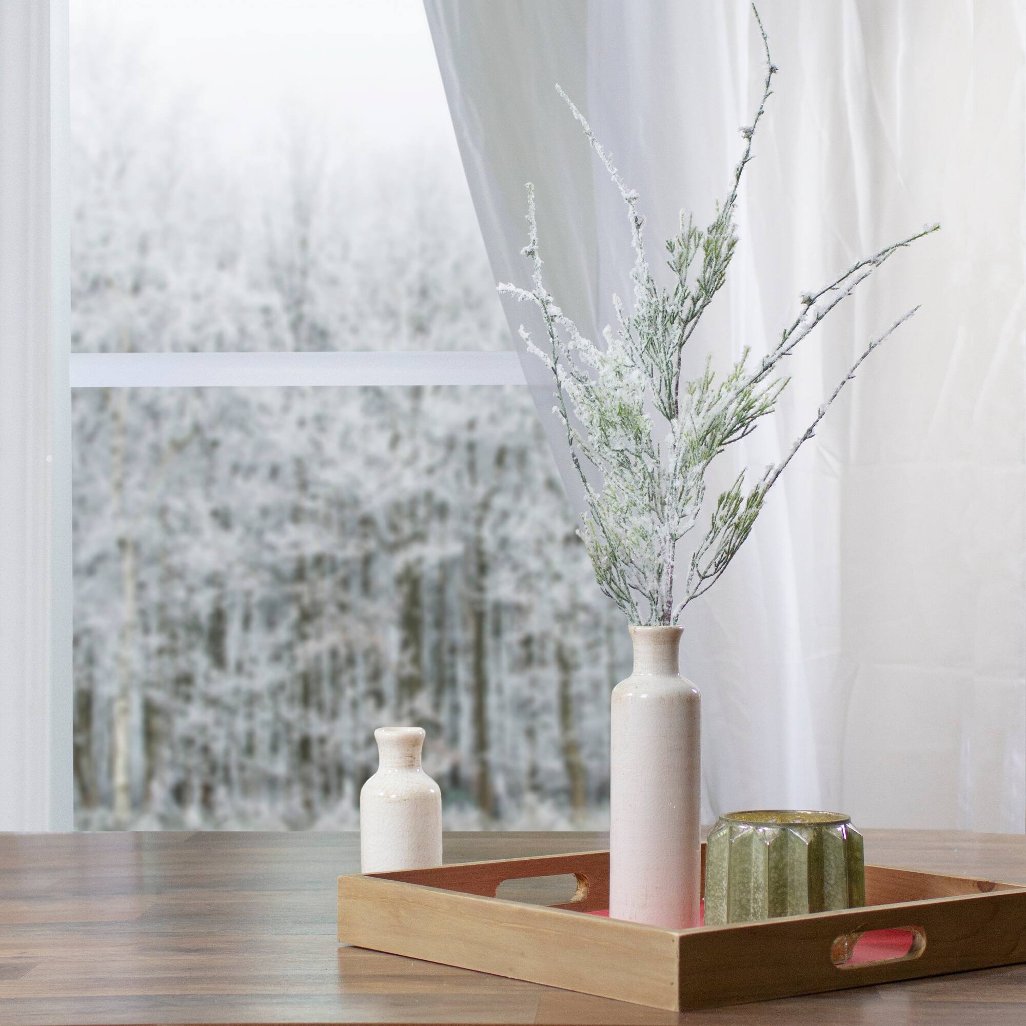47" Frosted Pine Artificial Christmas Spray