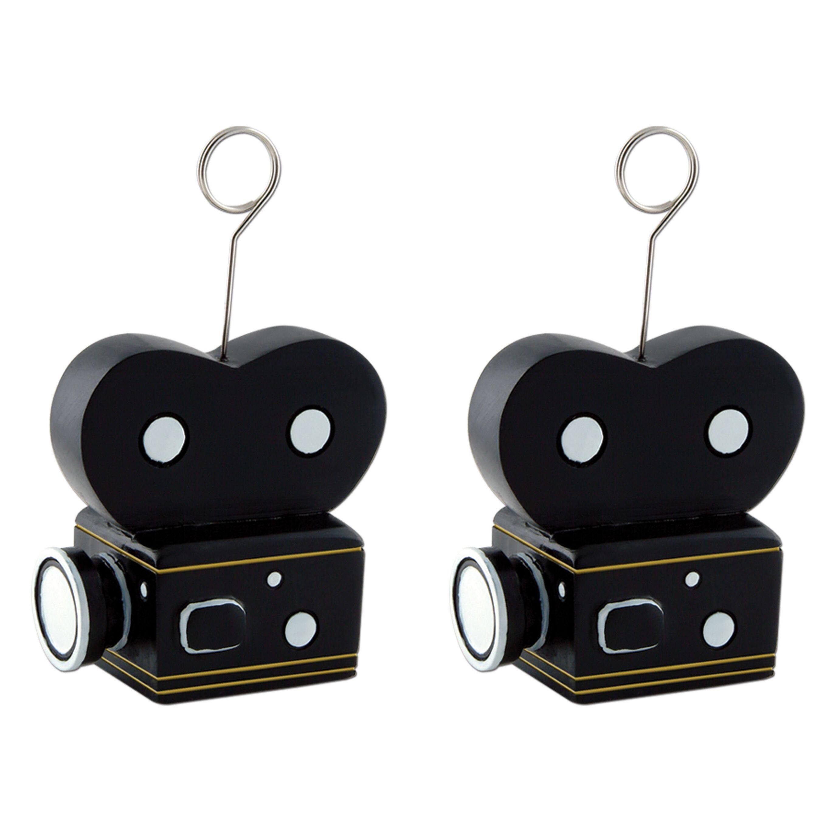 Beistle 6oz. Movie Camera Photo & Balloon Holders, 2ct.