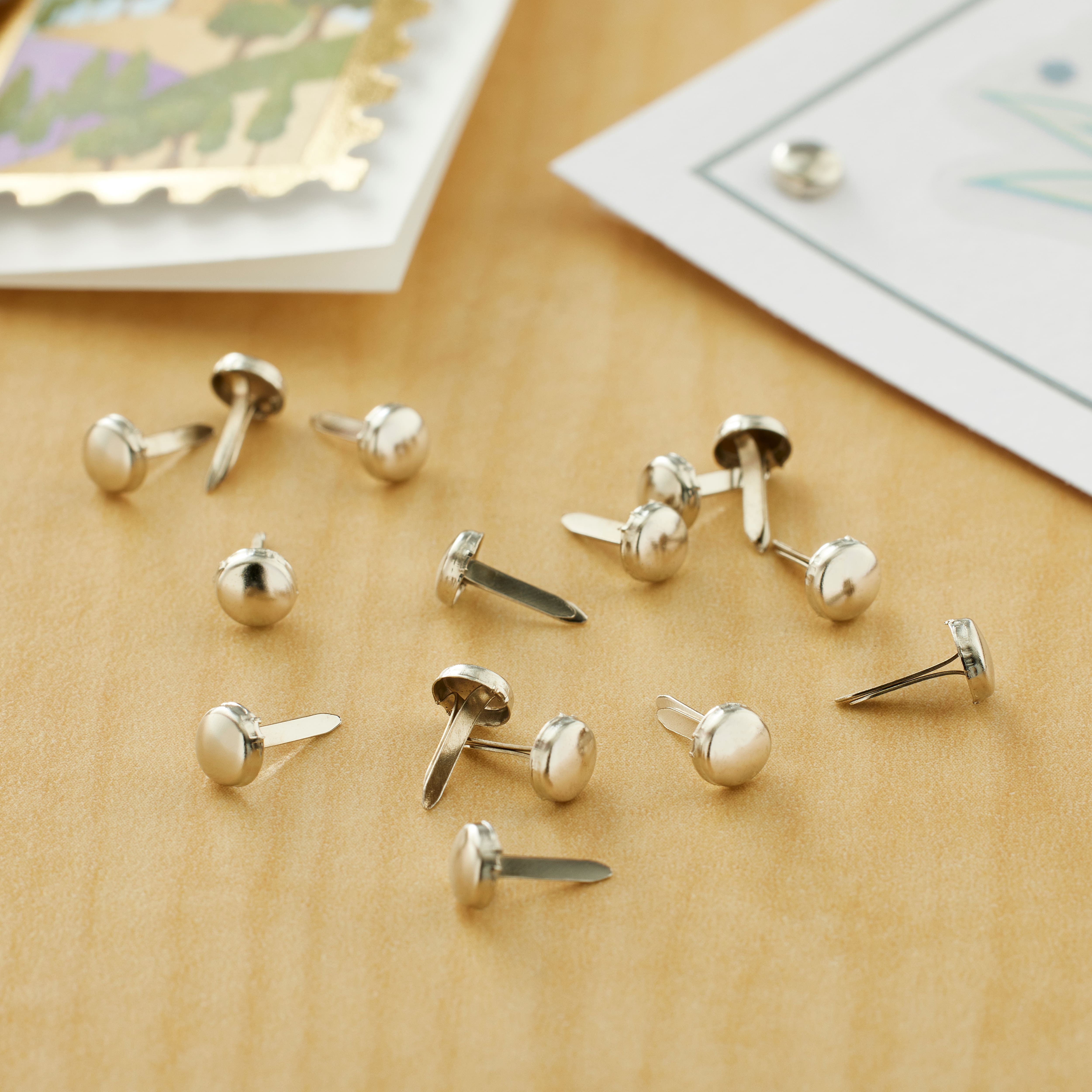 12 Packs: 100 ct. (1,200 total) Silver Brads by Recollections™