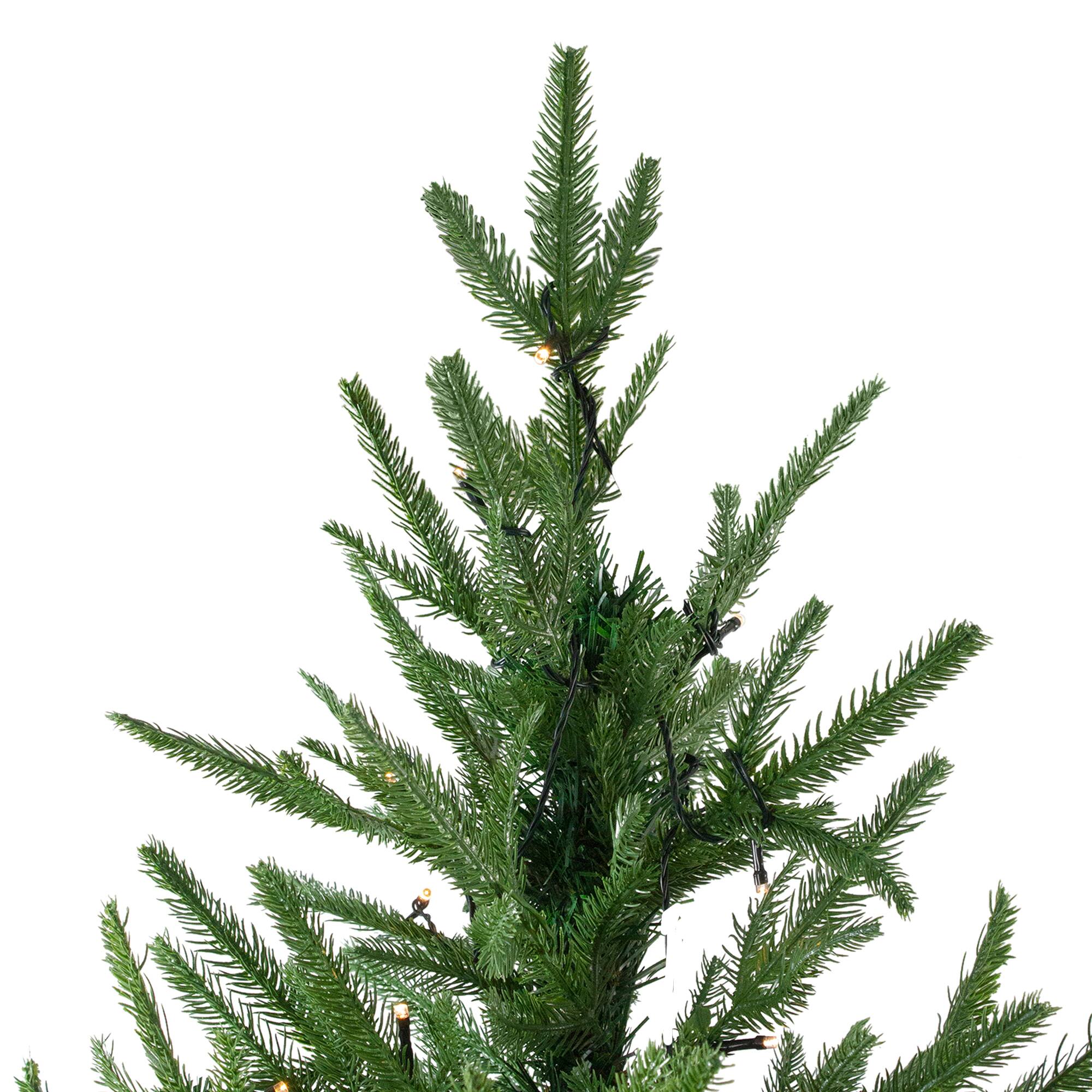 6.5ft. Pre-Lit Silverthorne Fir Artificial Christmas Tree, Warm White LED Lights