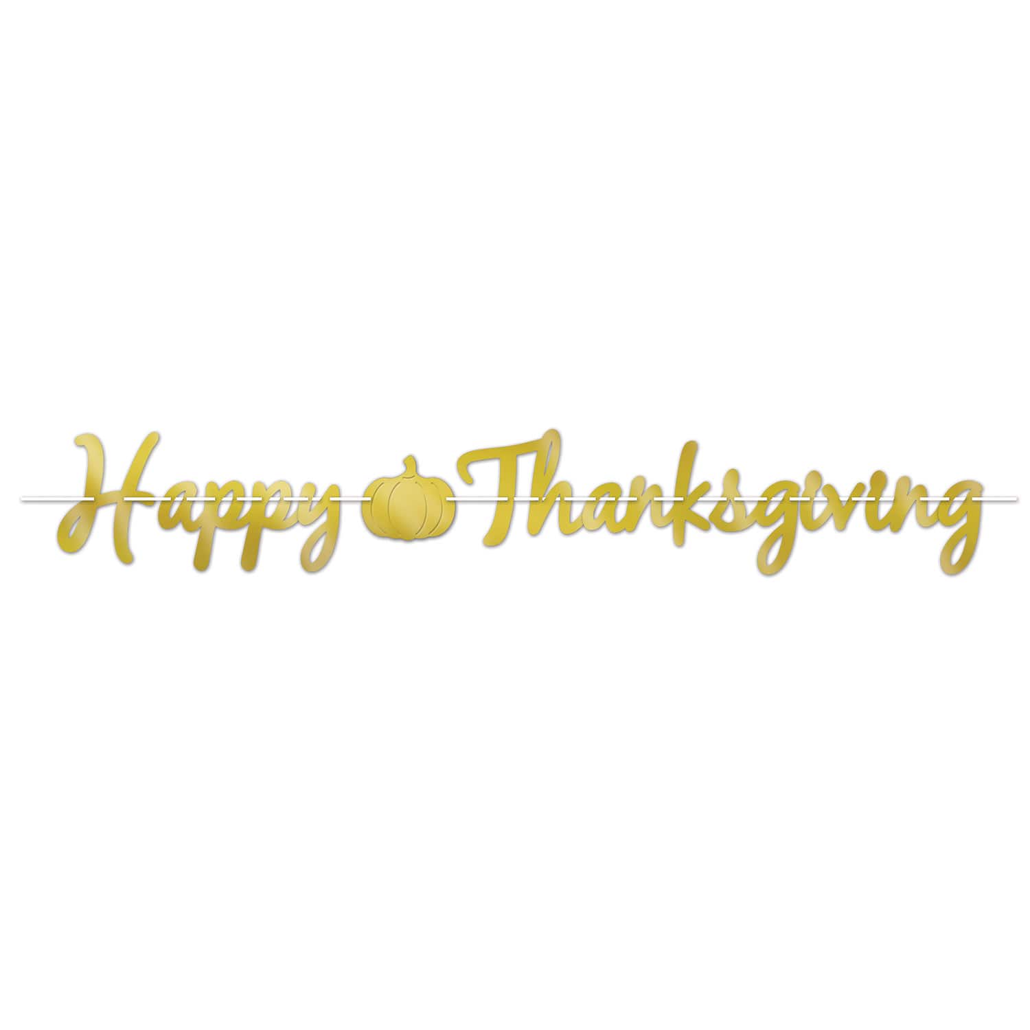 Beistle 6.5" x 5ft. Happy Thanksgiving Foil Streamers, 2ct.
