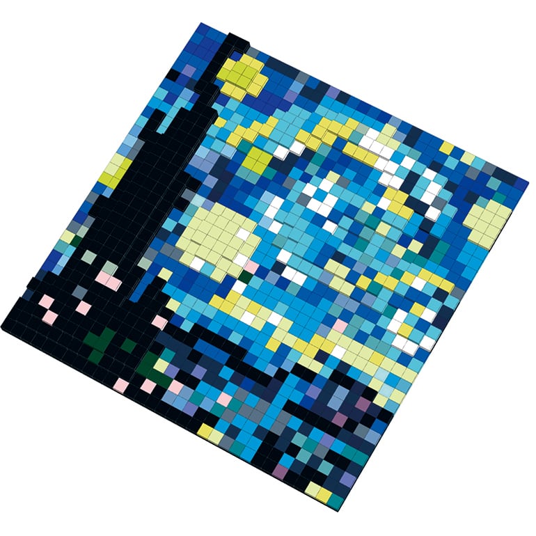 Van Gogh Paintings Pixelated Brick Art Kit by Make Market®