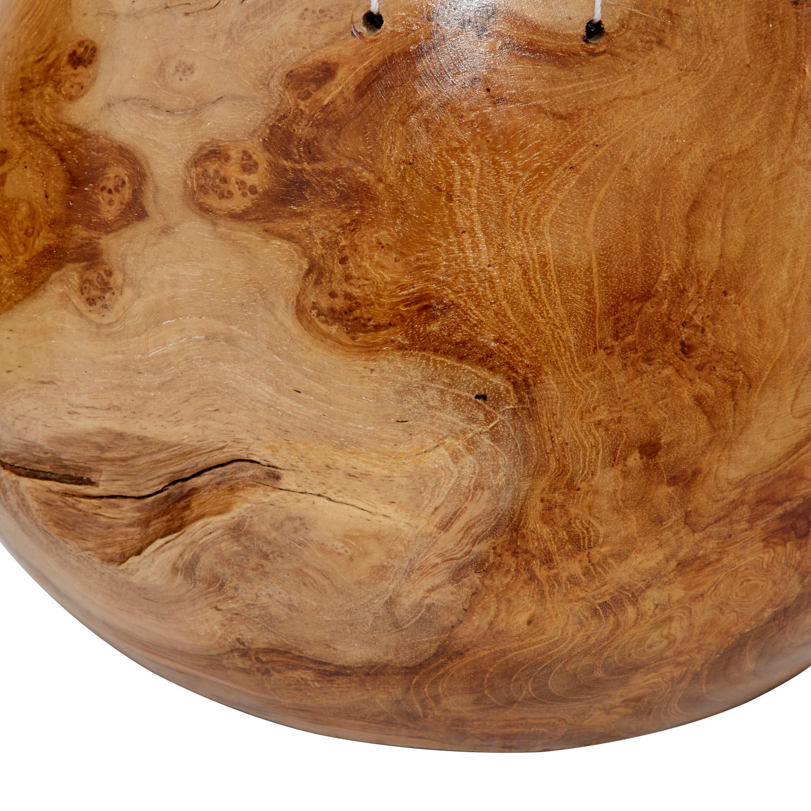 Set of 2" Black Teak Wood Natural Decorative Bowls 10", 9"