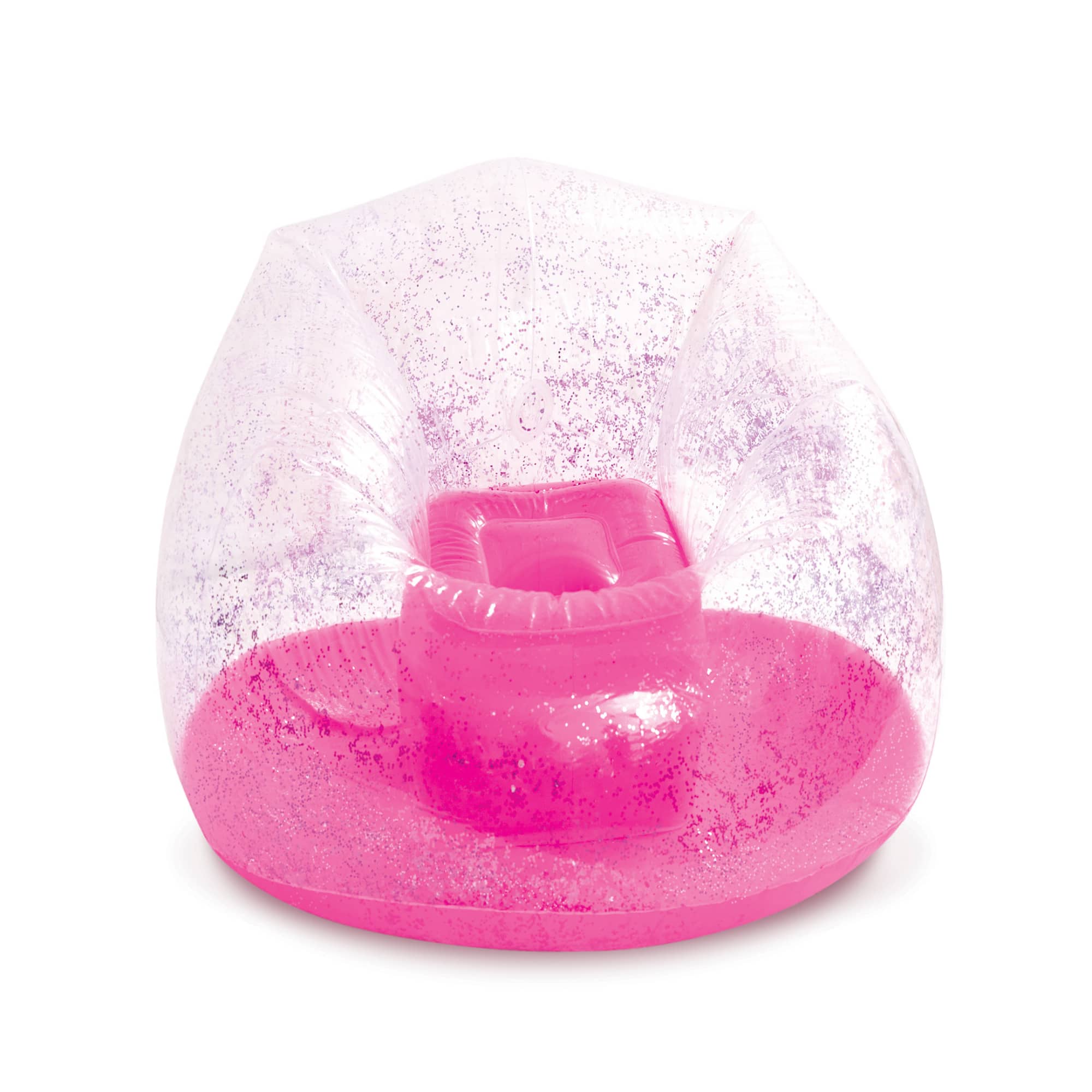 Make It Real 3C4G® Pink Glitter Confetti Inflatable Chair