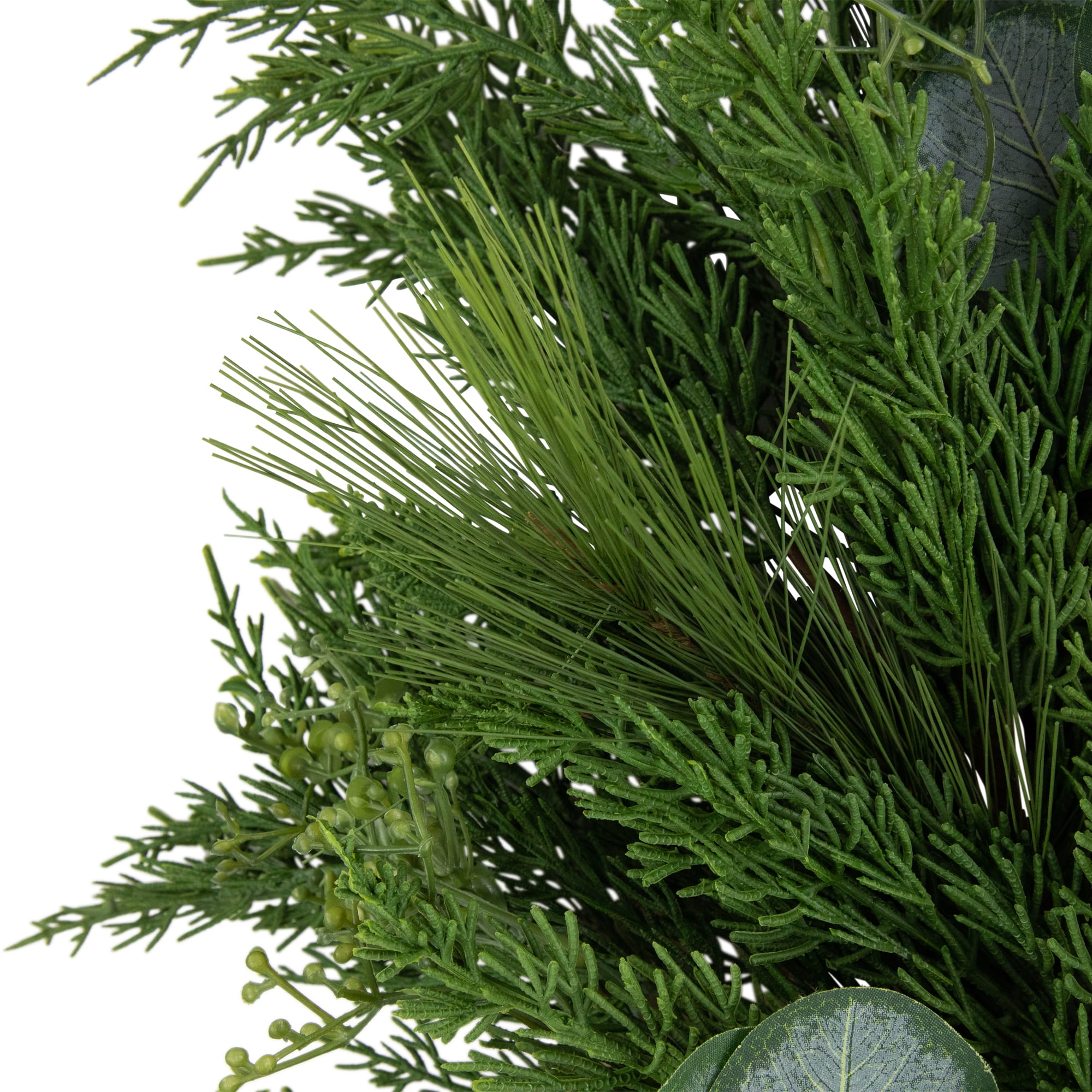 24" Eucalyptus & Mixed Pine Christmas Wreath