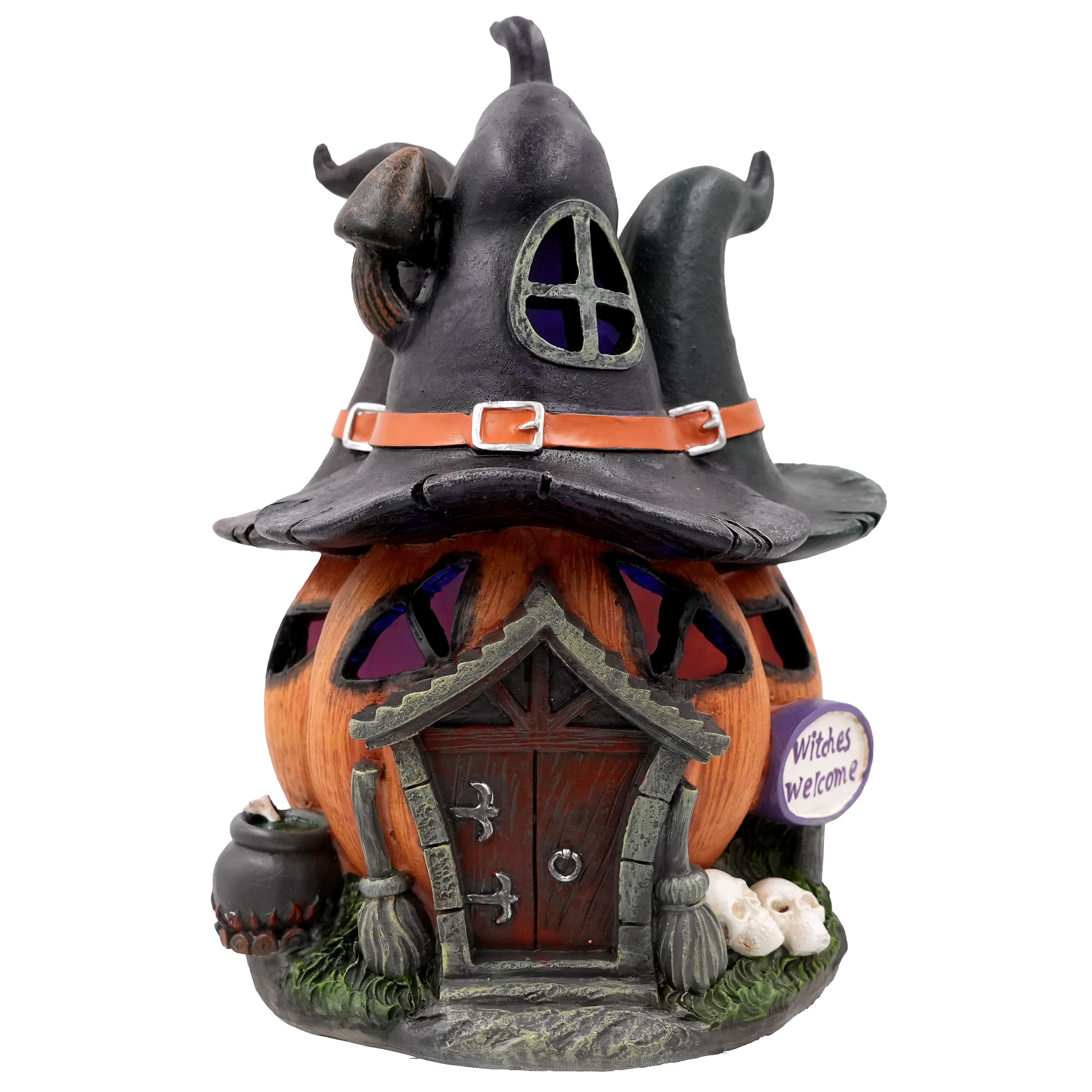 8.25" Witch Hat Pumpkin House by Ashland®