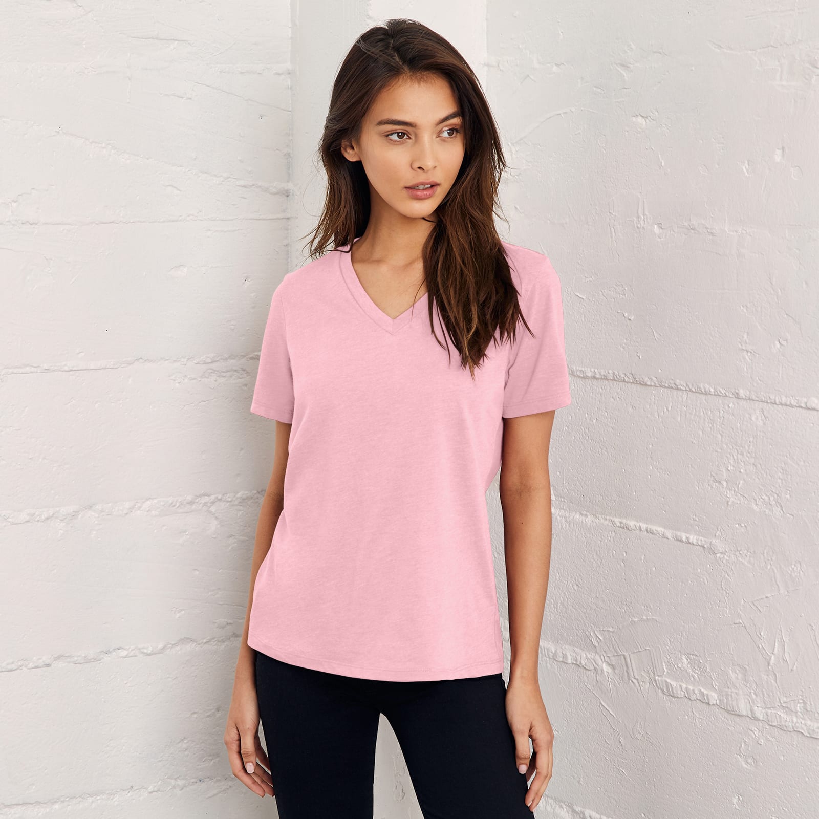 6 Pack: BELLA+CANVAS® Short Sleeve Women's V-Neck T-Shirt