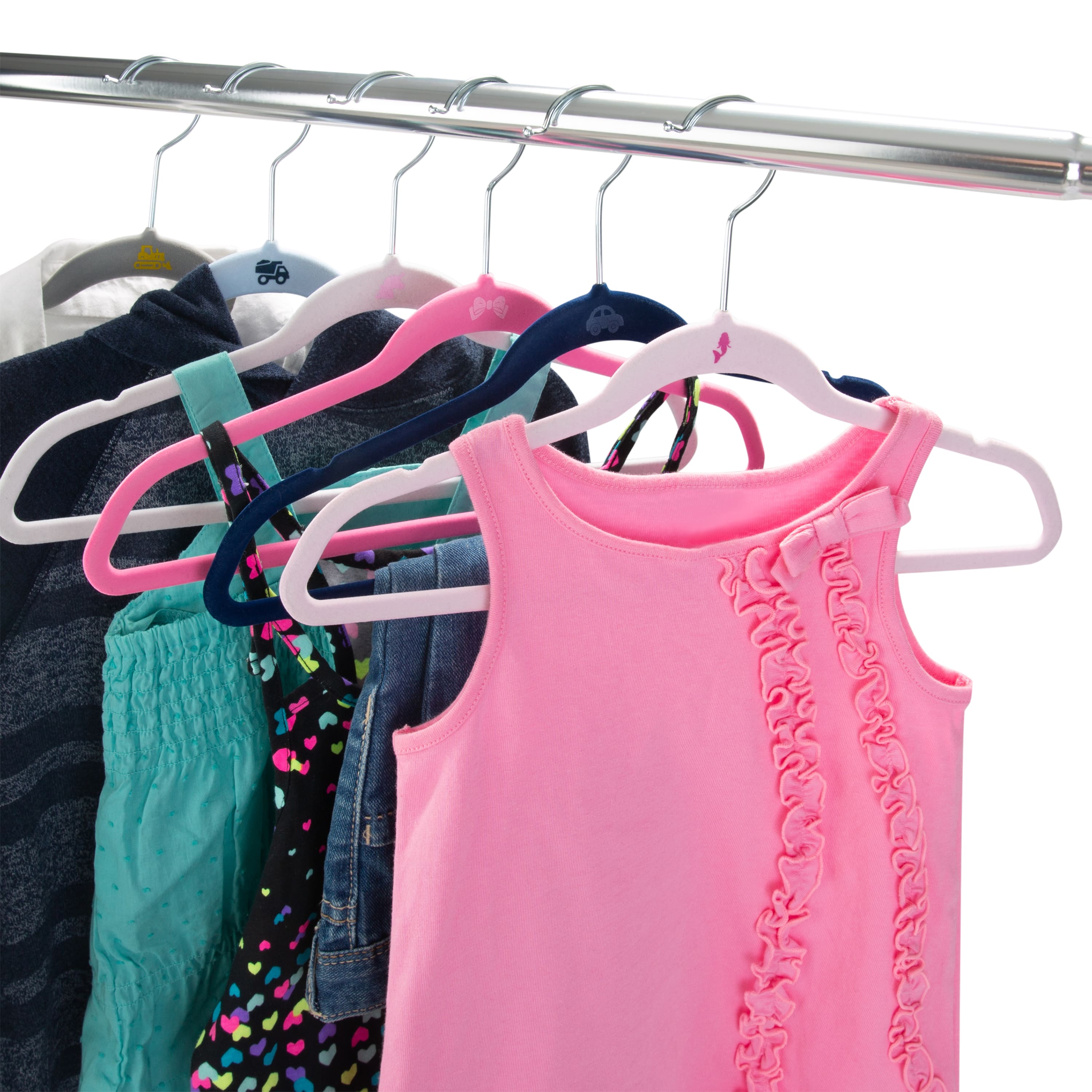 Simplify Kids Velvet Hangers, 100ct.