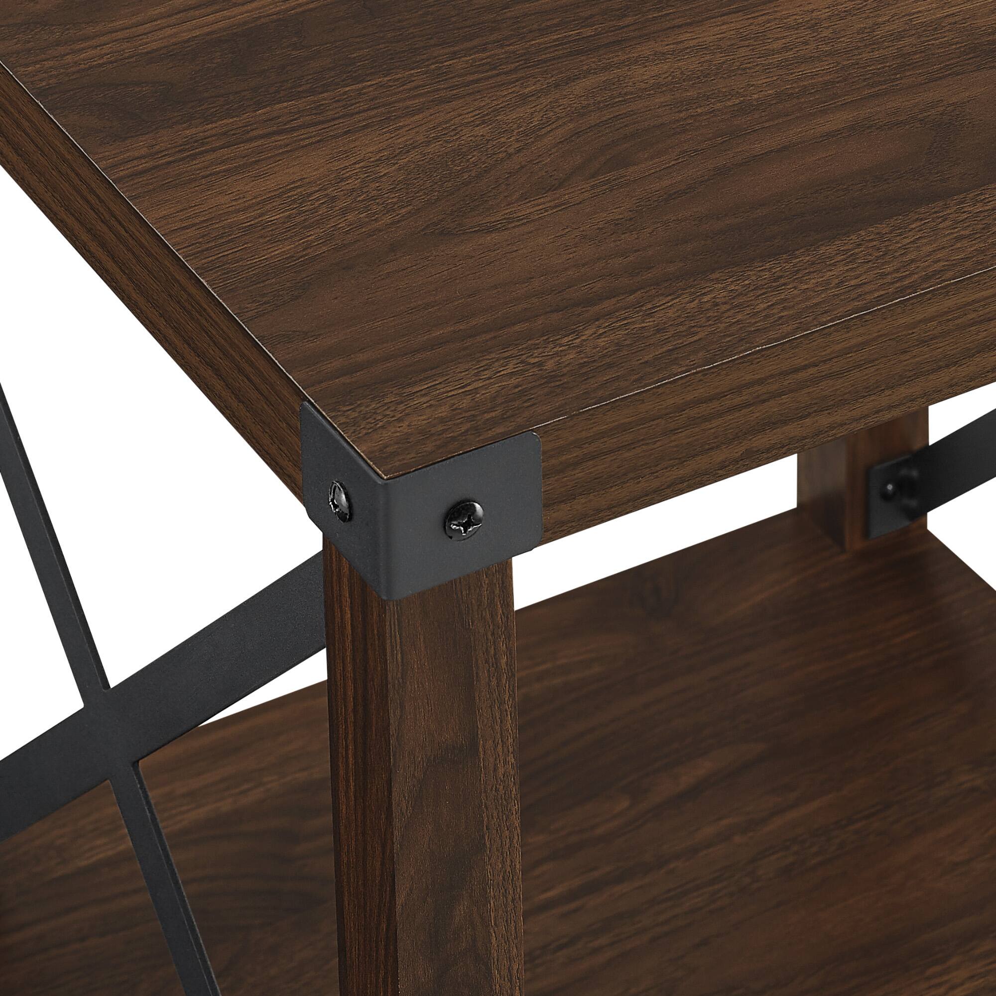 Walker Edison 22" Rustic Wood Side Table