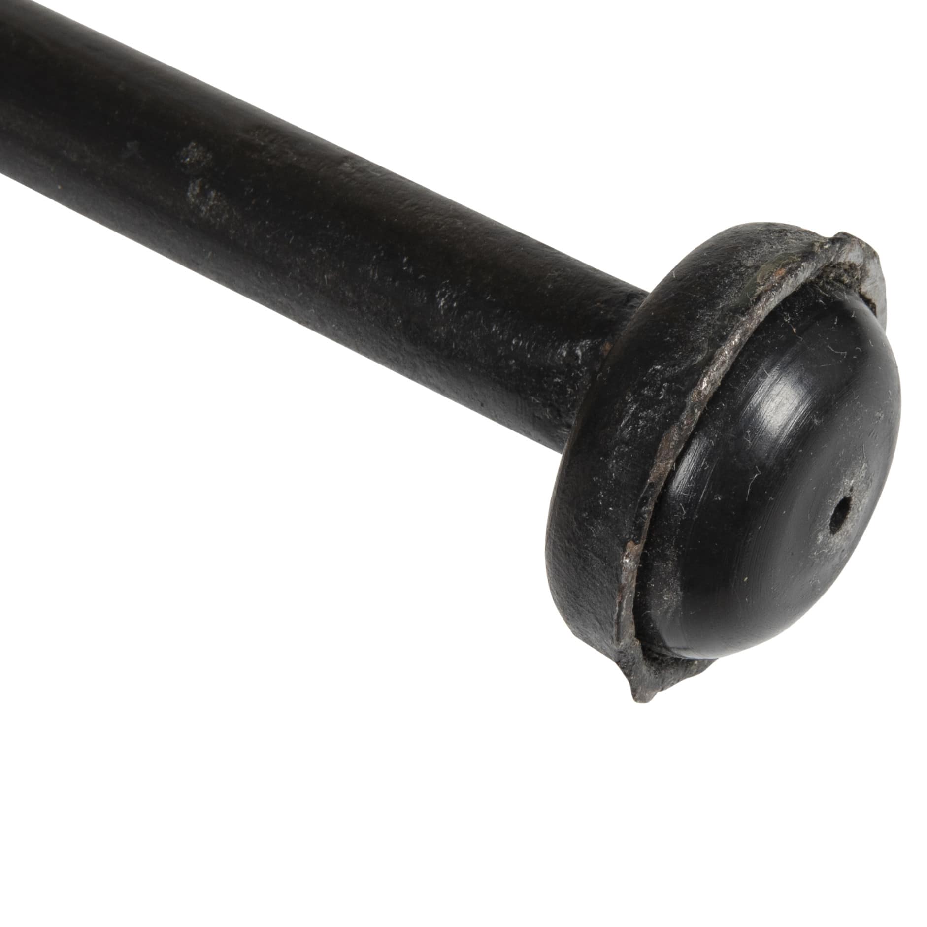 Hello Honey® 40.5" Beige Rattan Bar Stool with Black Metal Frame