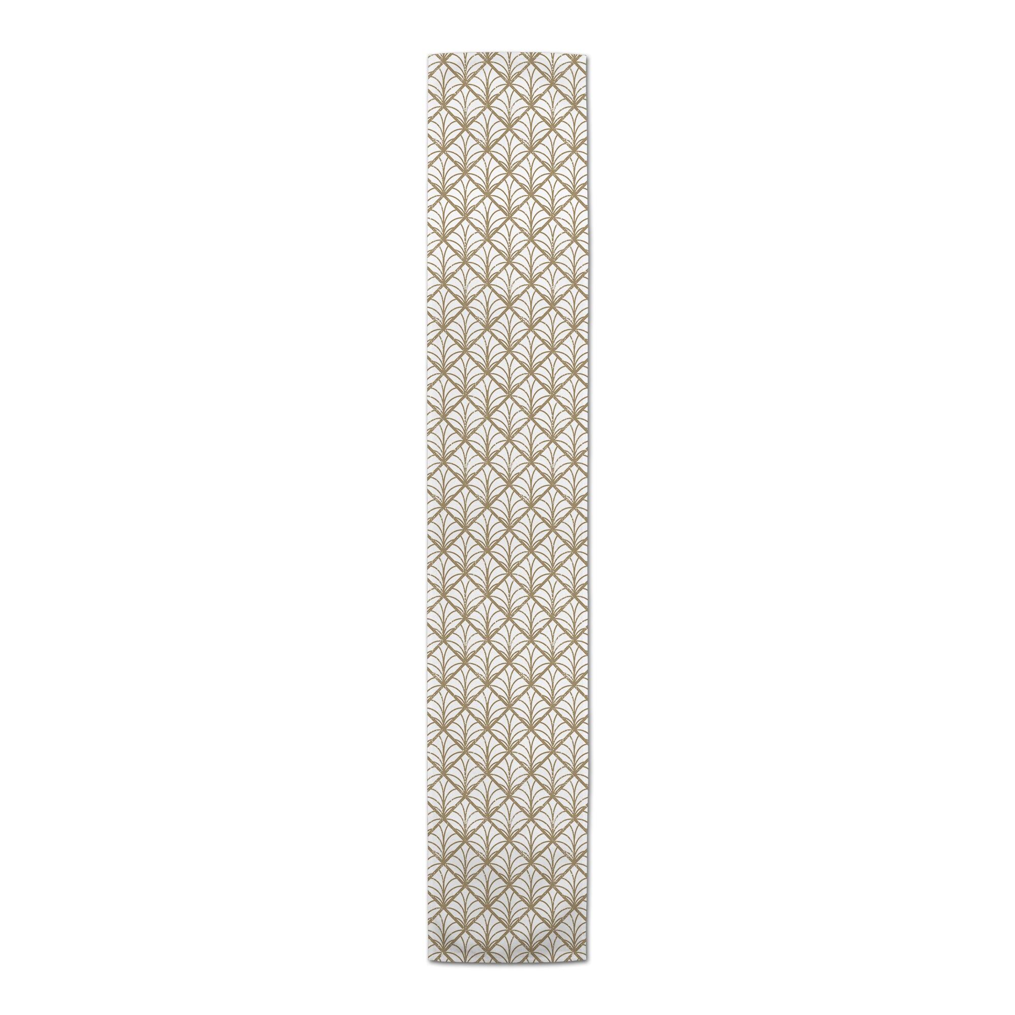 Gold Art Distress 16" x 90" Poly Twill Table Runner