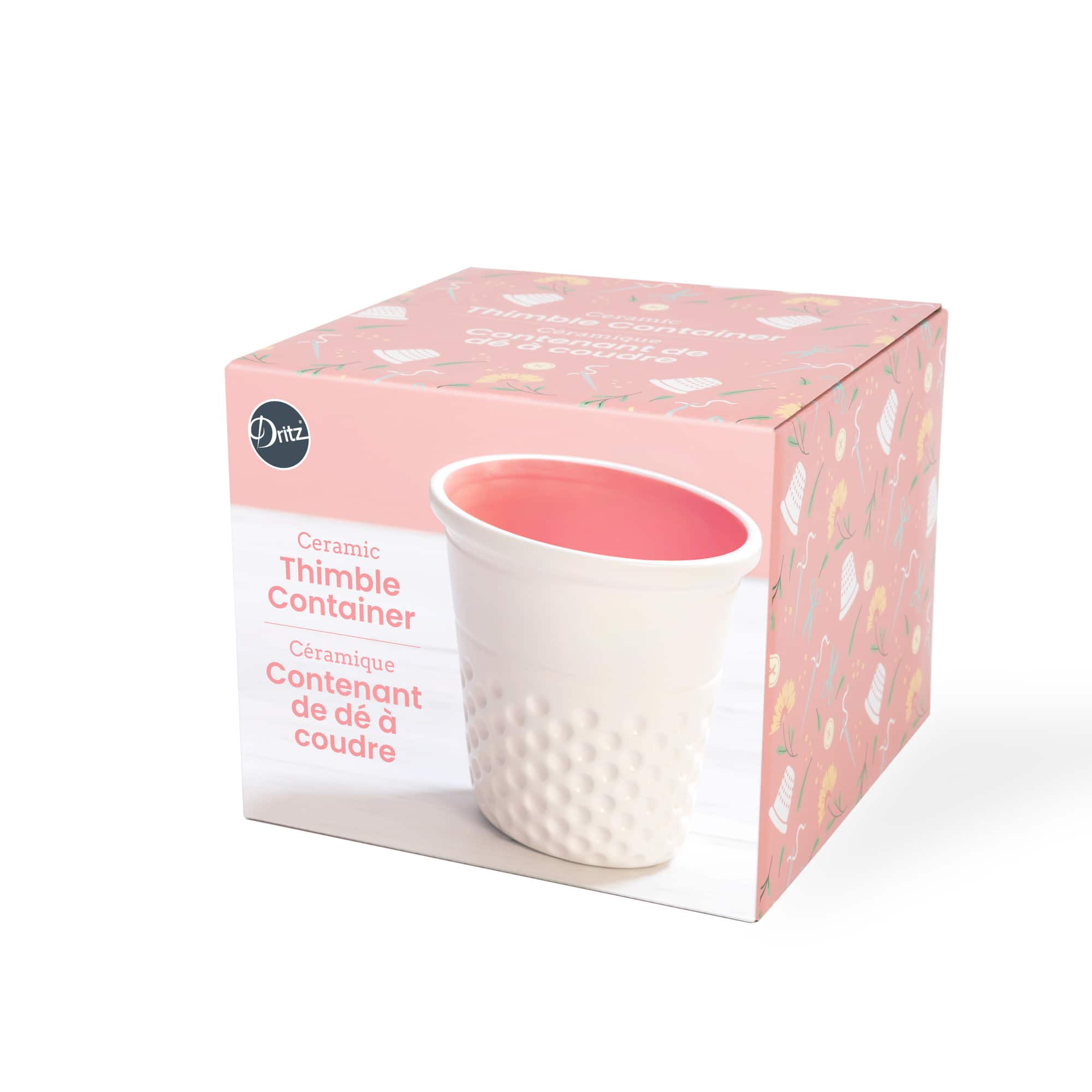 Dritz® Novelty Ceramic Thimble Container