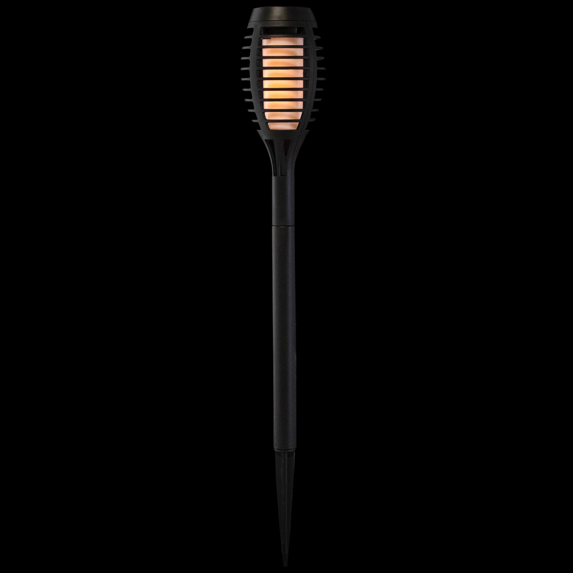 19.75" Black Solar Powered LED Pathway Markers, 4ct.