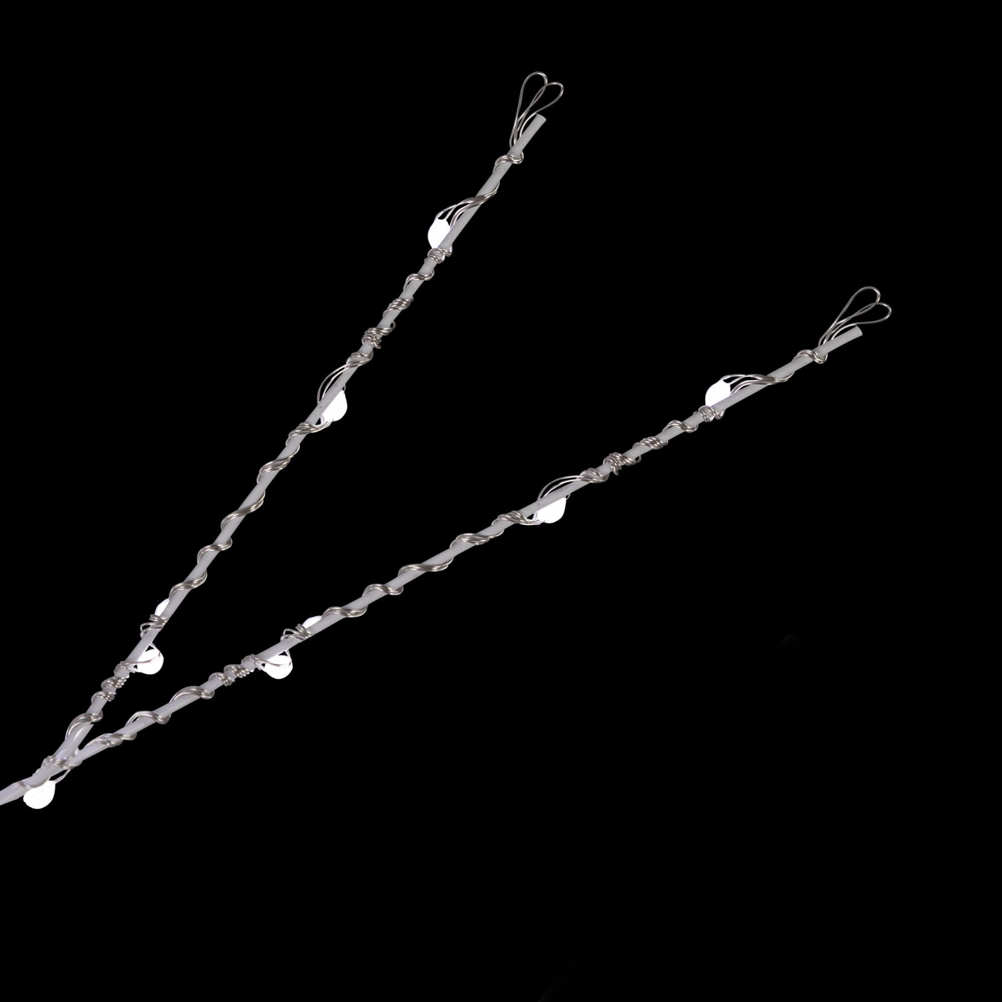 4ft. Pre-Lit White Birch Twig Artificial Christmas Tree, Pure White LED Lights
