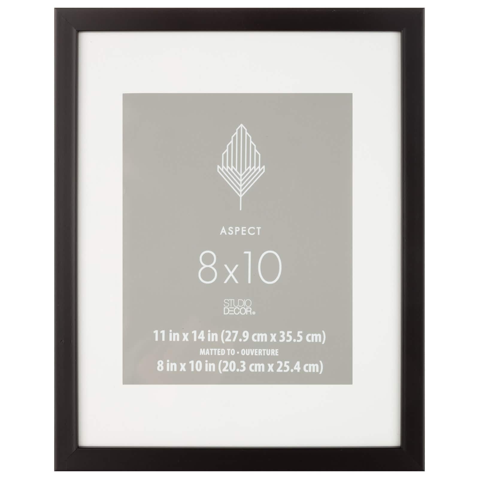 Aspect Black Frame with Mat by Studio Décor®