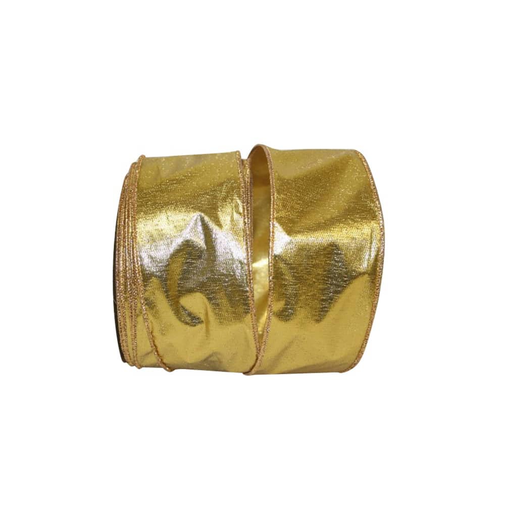 JAM Paper 25yd. Gold Shimmer Commercial Heavy Wired Ribbon