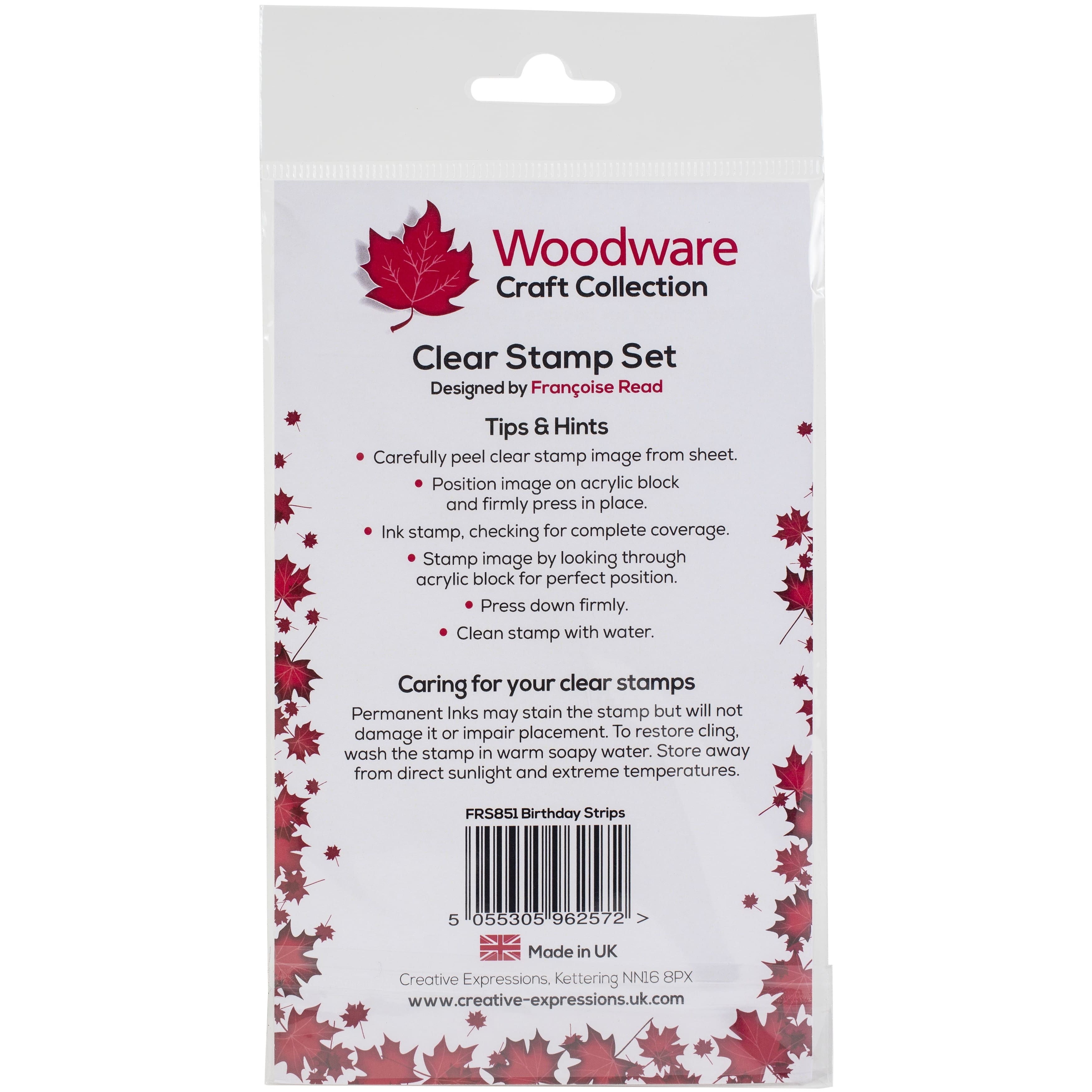 Woodware Birthday Surprise Clear Stamps