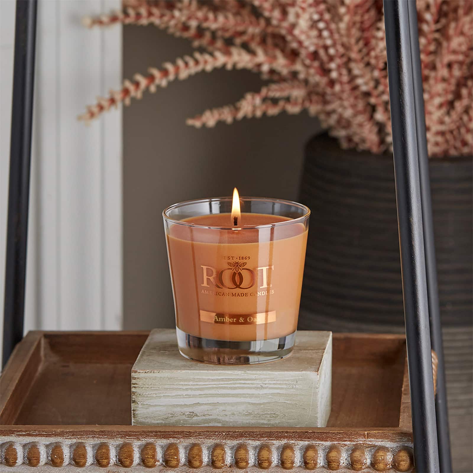 Root Candles 6.3oz. Small Scented Honeycomb Veriglass Jar Candle
