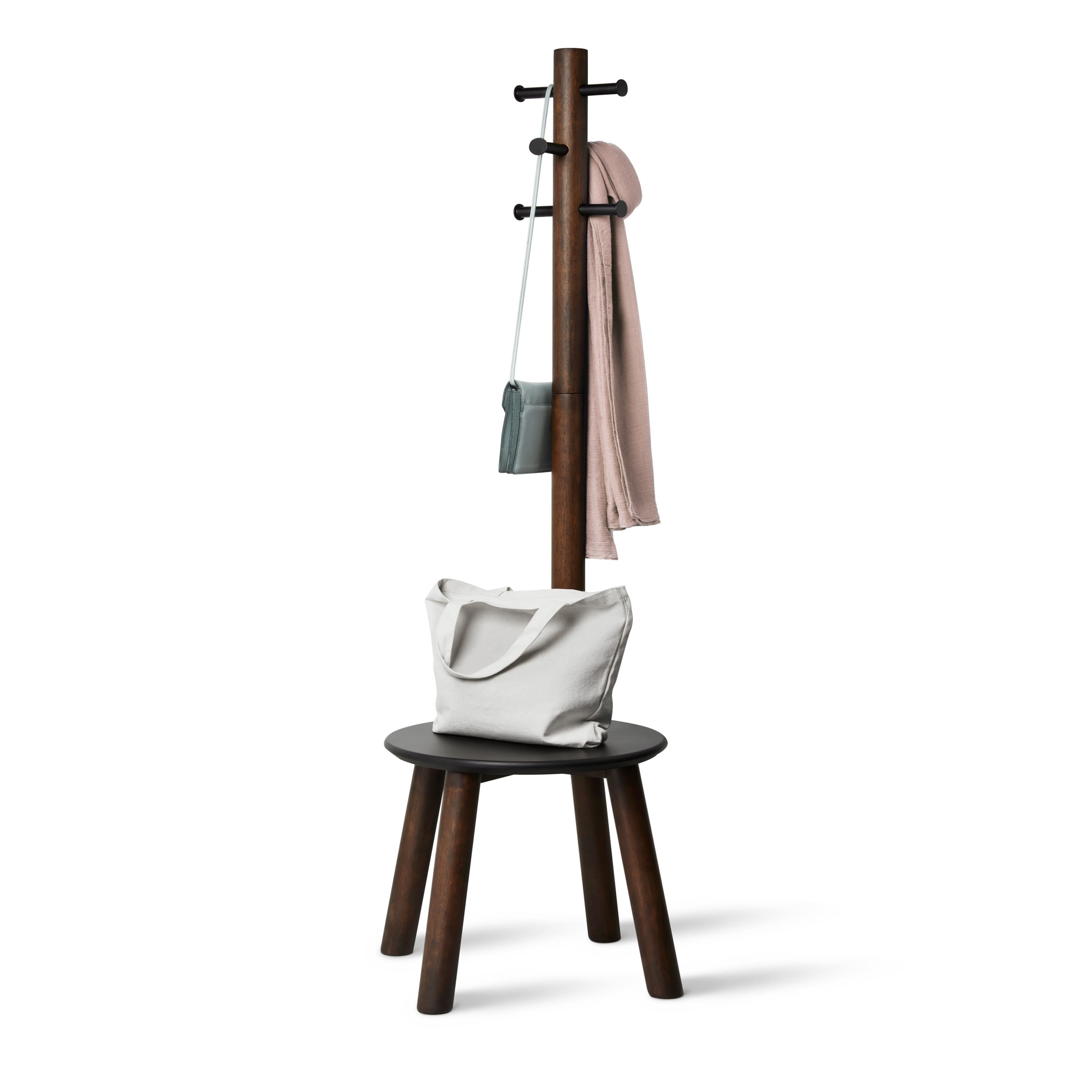 Umbra 65" Pillar Stool & Coatrack